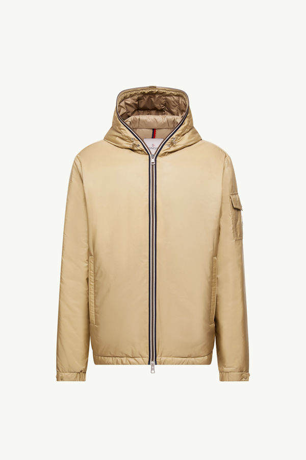 Evettes Hooded Short Down Jacket Men Sand Beige Moncler 2