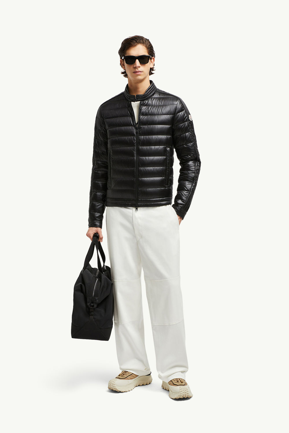 Jacobus Down Biker Jacket Men Black Moncler 0