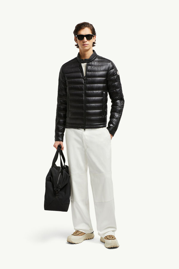 Jacobus Down Biker Jacket Men Black Moncler 0