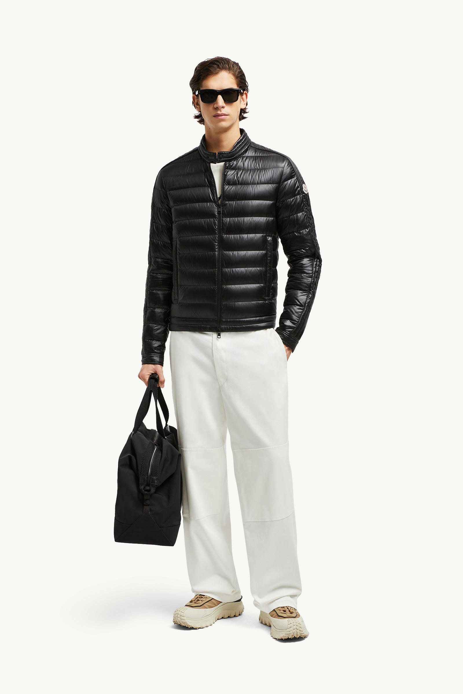 Jacobus Down Biker Jacket Men Black Moncler 0