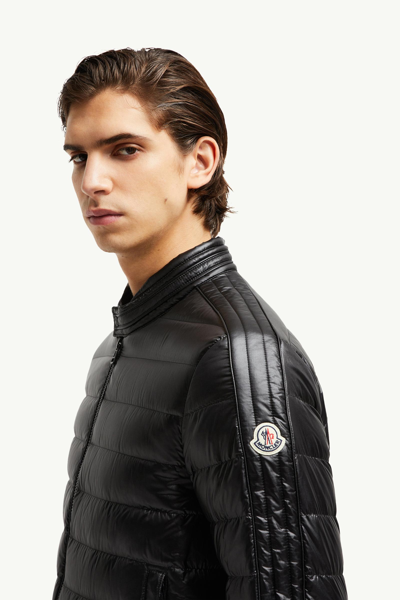 Jacobus Down Biker Jacket Men Black Moncler 1