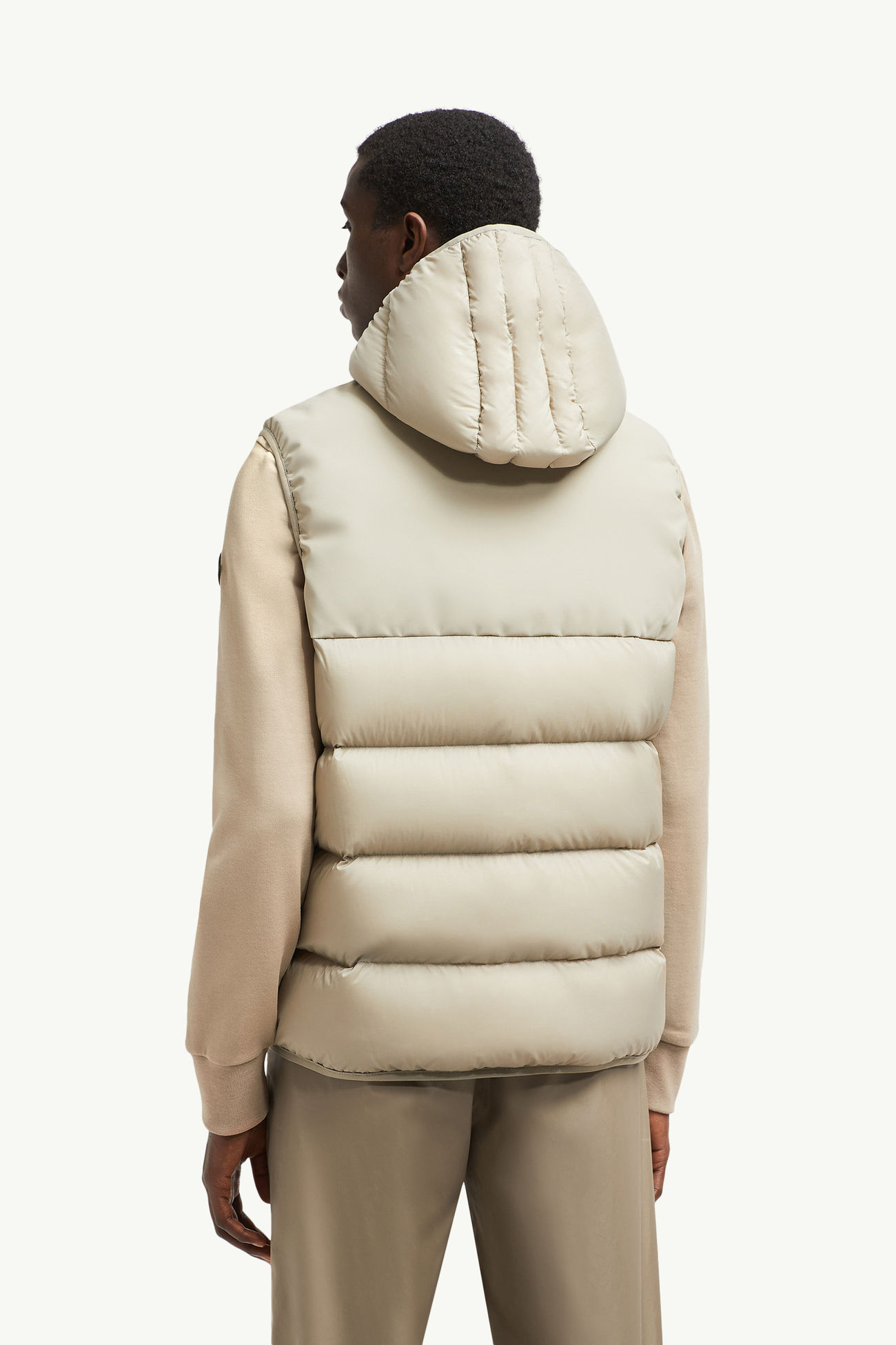 Bresse Daunenweste mit Kapuze Herren Hellbeige Moncler 4