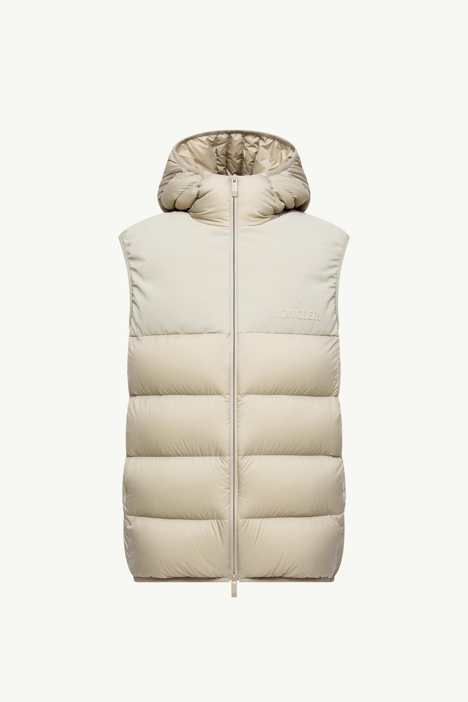 Light Beige Bresse Hooded Down Vest - Vests for Men | Moncler US