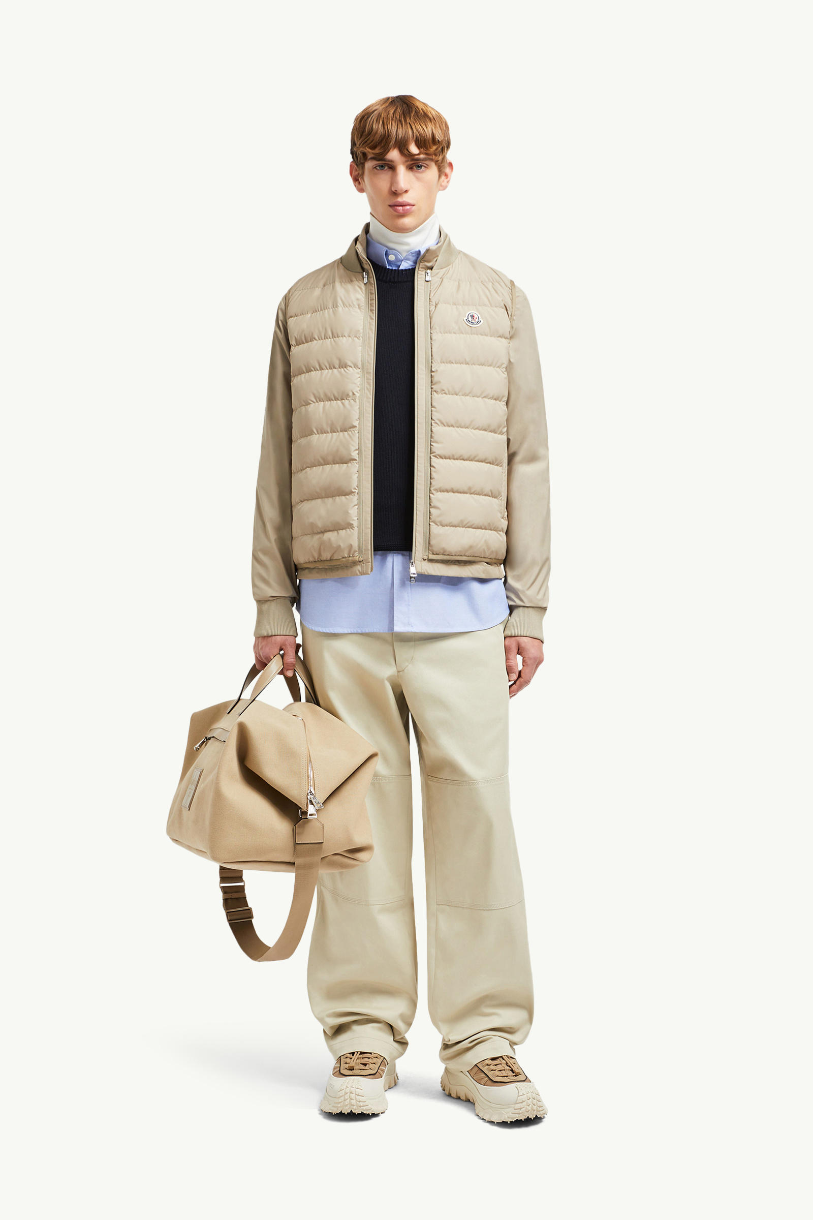 Verney男士三合一短款羽绒夹克外套 男士 砂米黄 Moncler 0