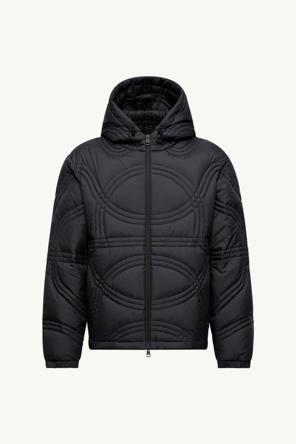 Frans Hooded Short Down Jacket Men Black Moncler 2