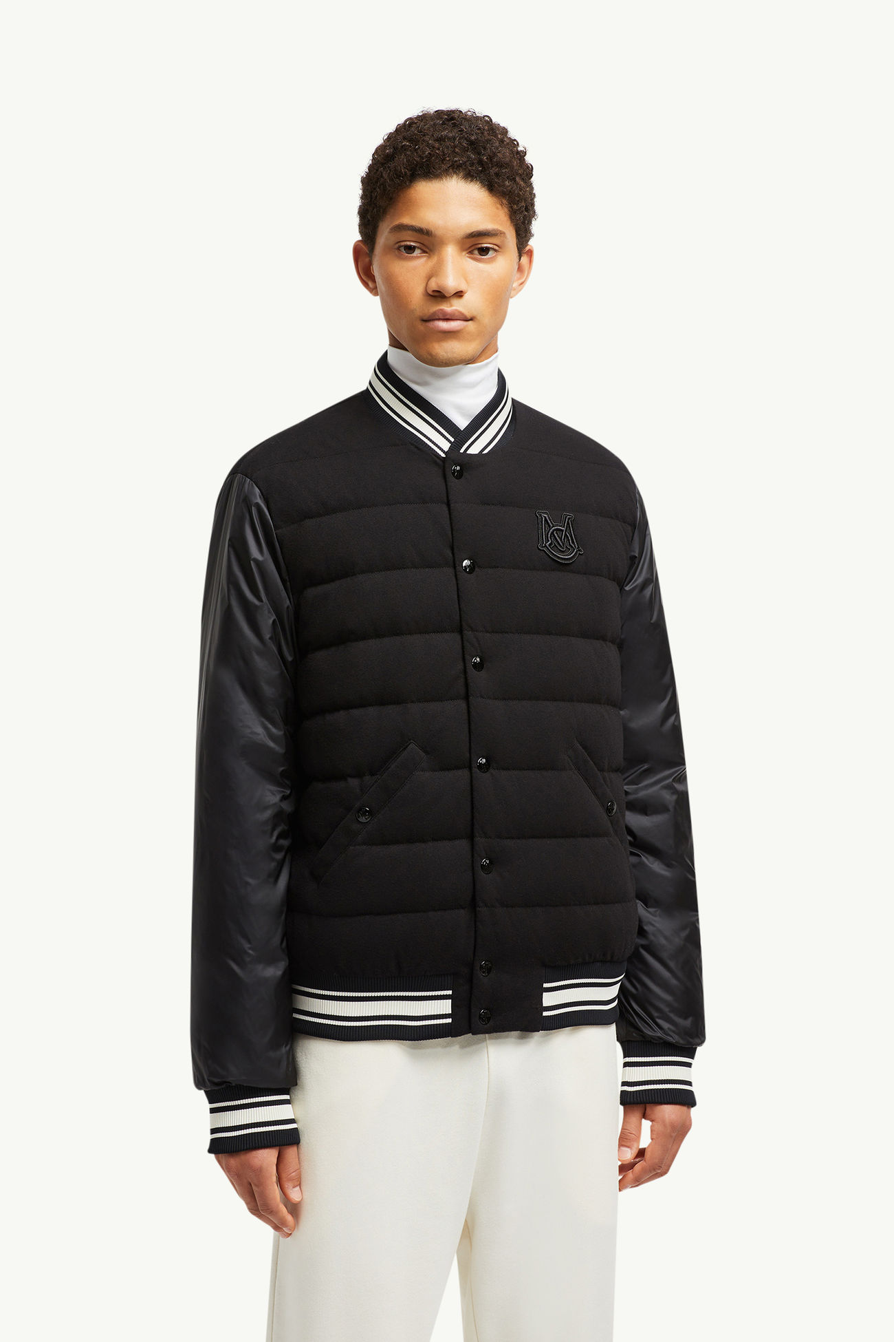 Bouchet Reversible Down Varsity Jacket Men Black Moncler 3