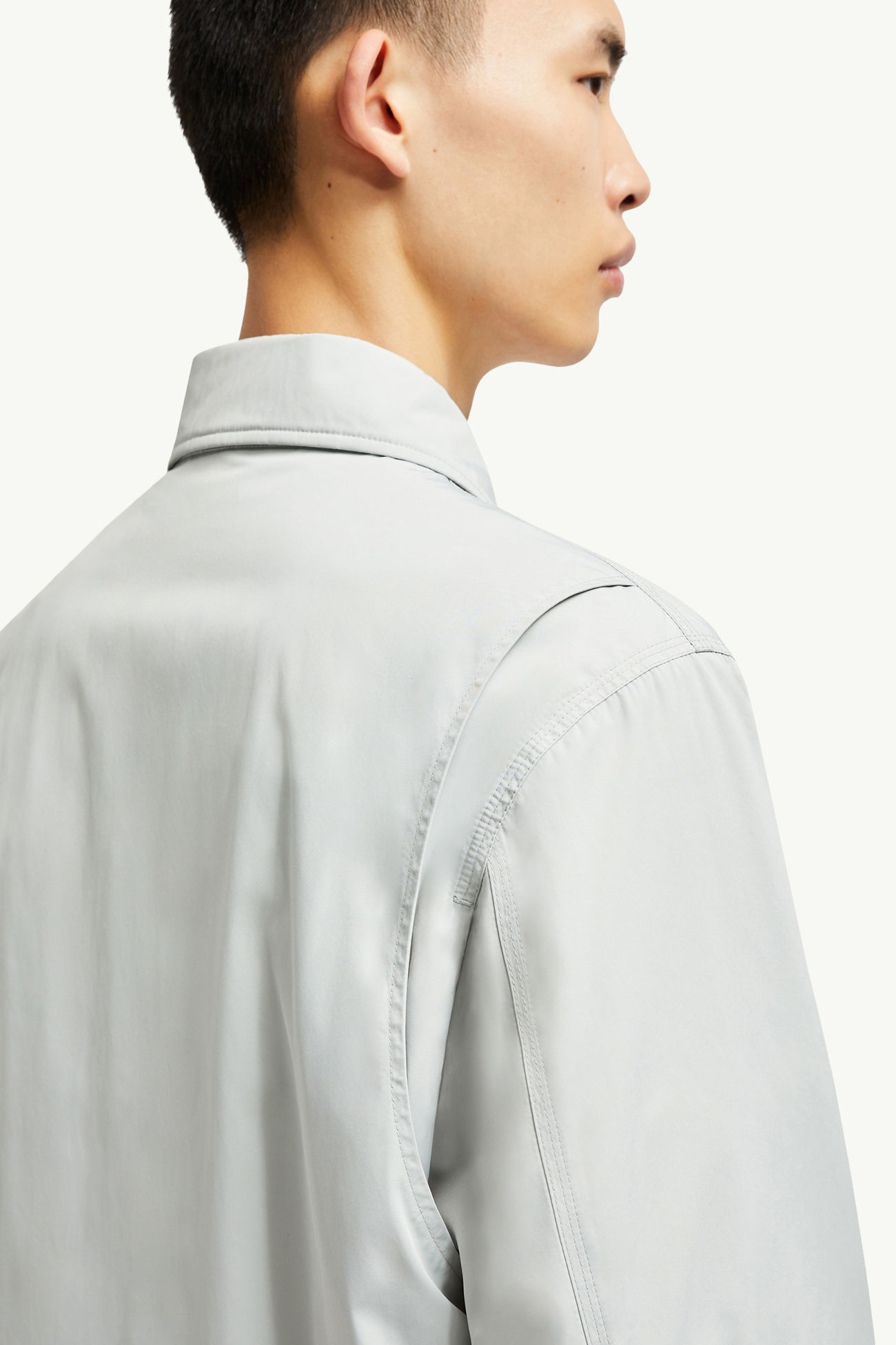 Cidone Reversible Down Shirt Jacket Men Silver Moncler 6