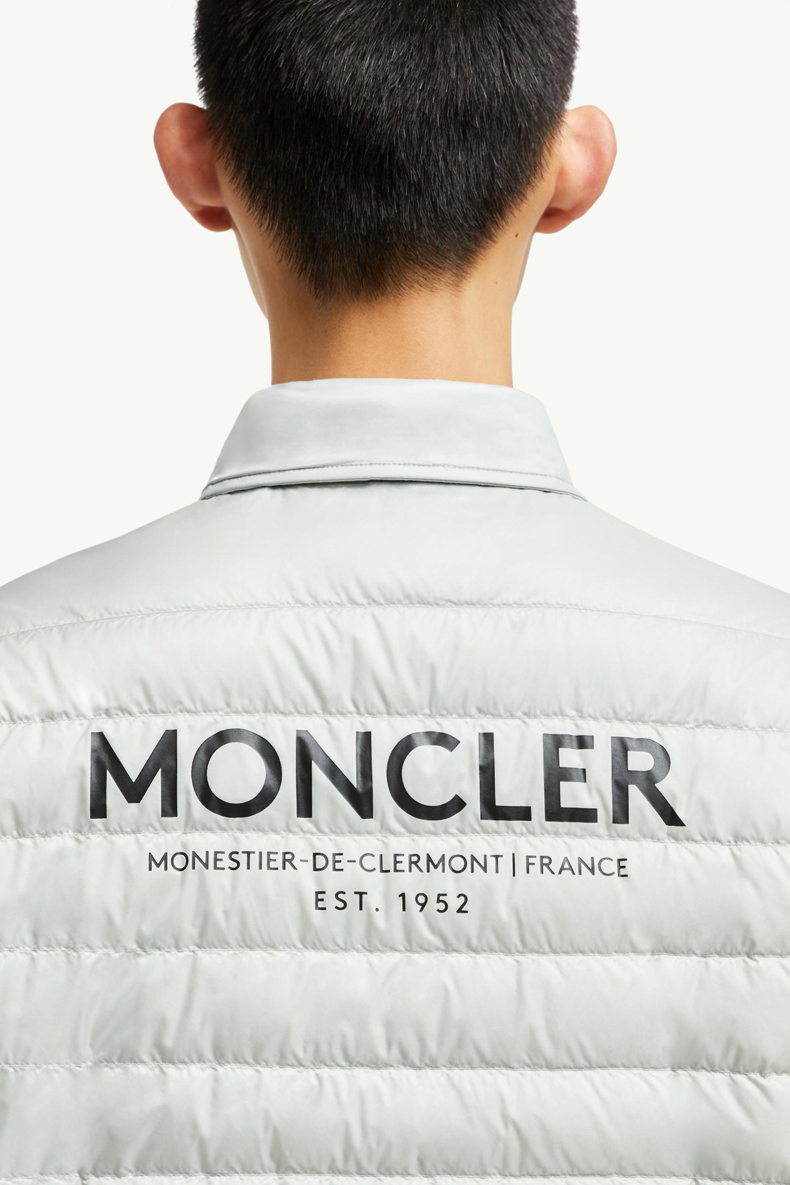 Cidone男士双面羽绒衬衫式夹克外套 男士 银色 Moncler 7