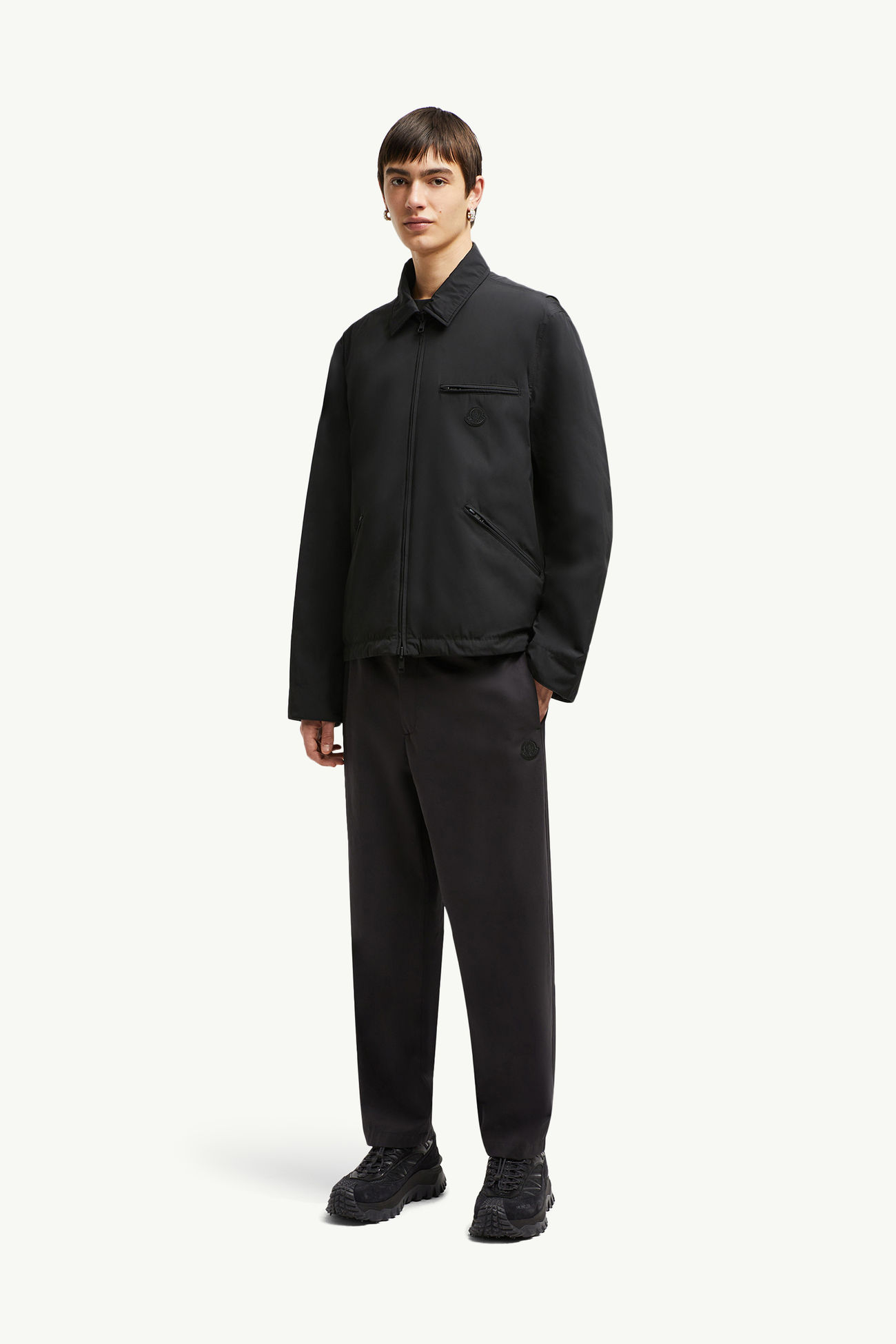 Cidone男士双面羽绒衬衫式夹克外套 男士 黑色 Moncler 0