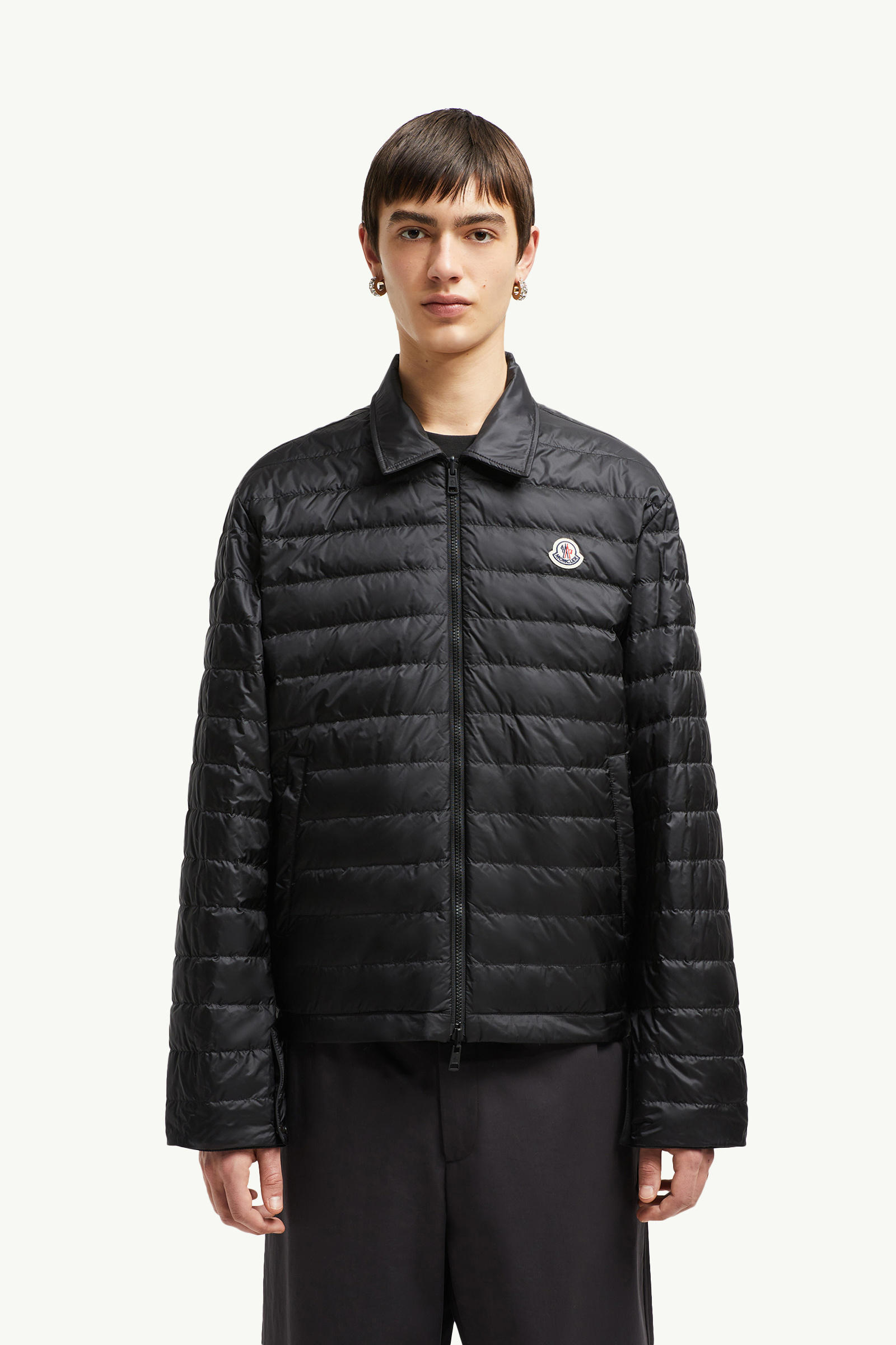 Cidone Reversible Down Shirt Jacket Men Black Moncler 3