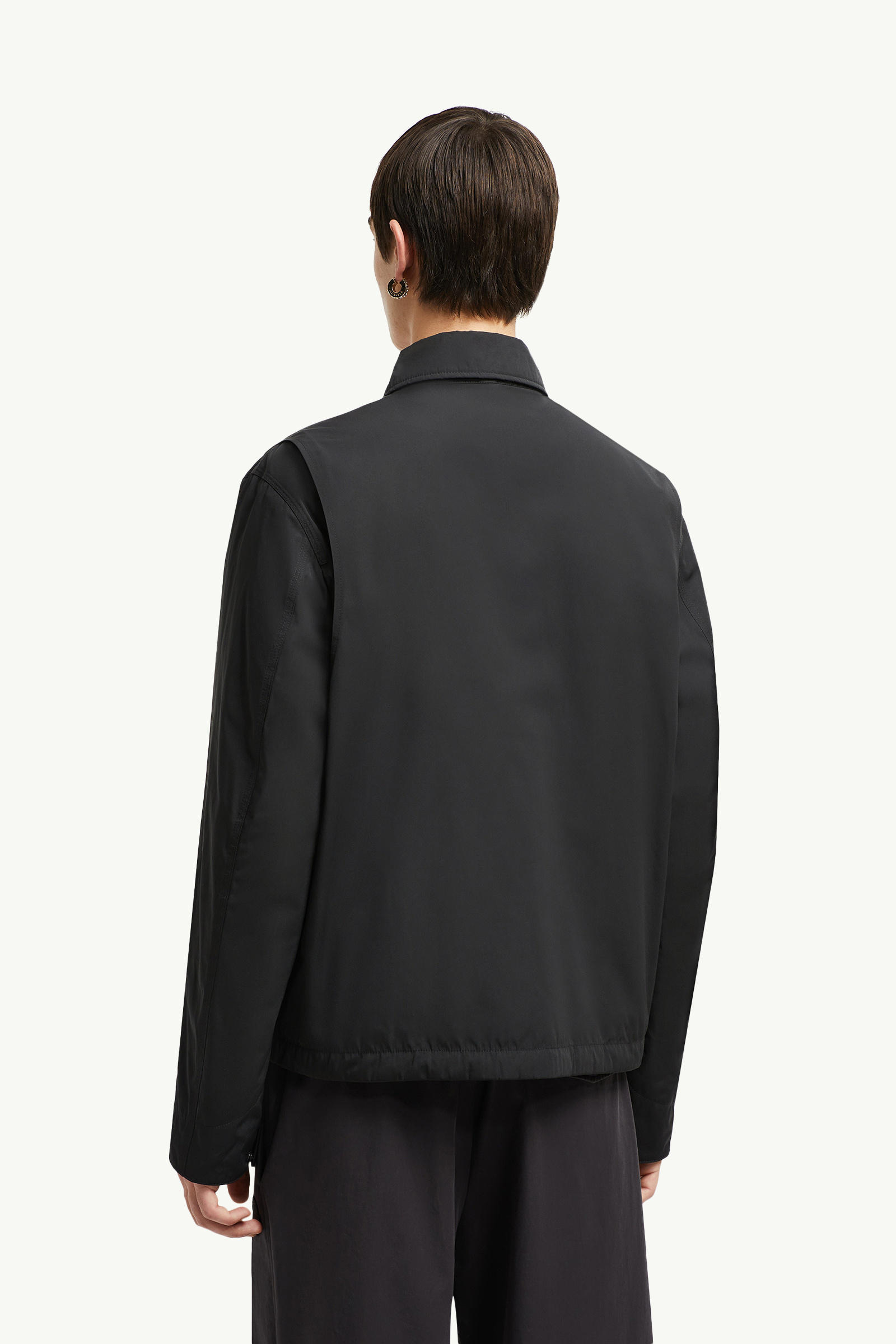 Cidone Reversible Down Shirt Jacket Men Black Moncler 4