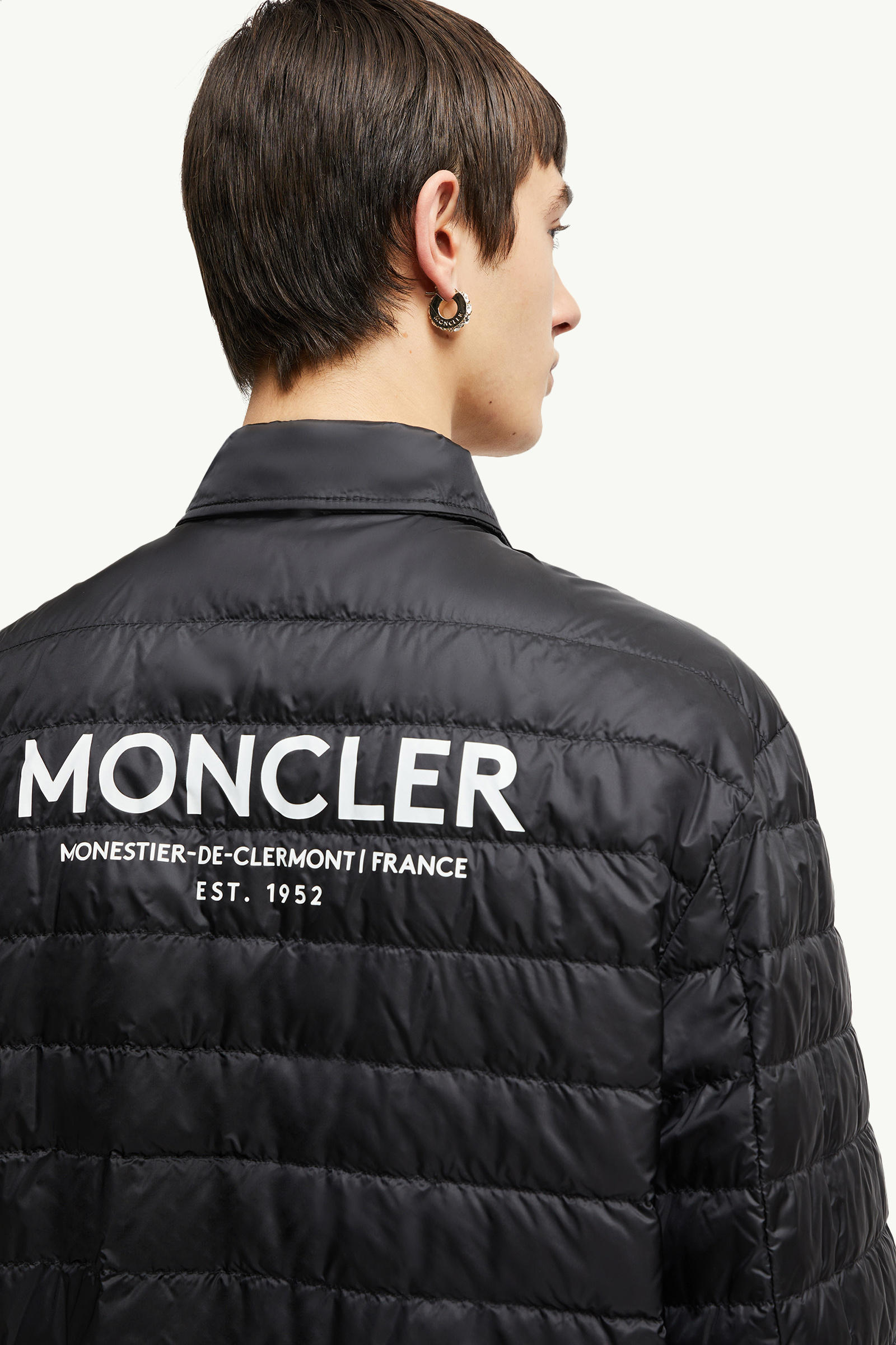 Cidone Reversible Down Shirt Jacket Men Black Moncler 5
