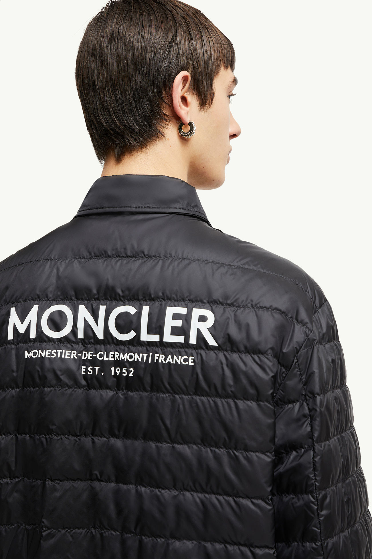 Giacca camicia imbottita reversibile Cidone Uomo Nero Moncler 5