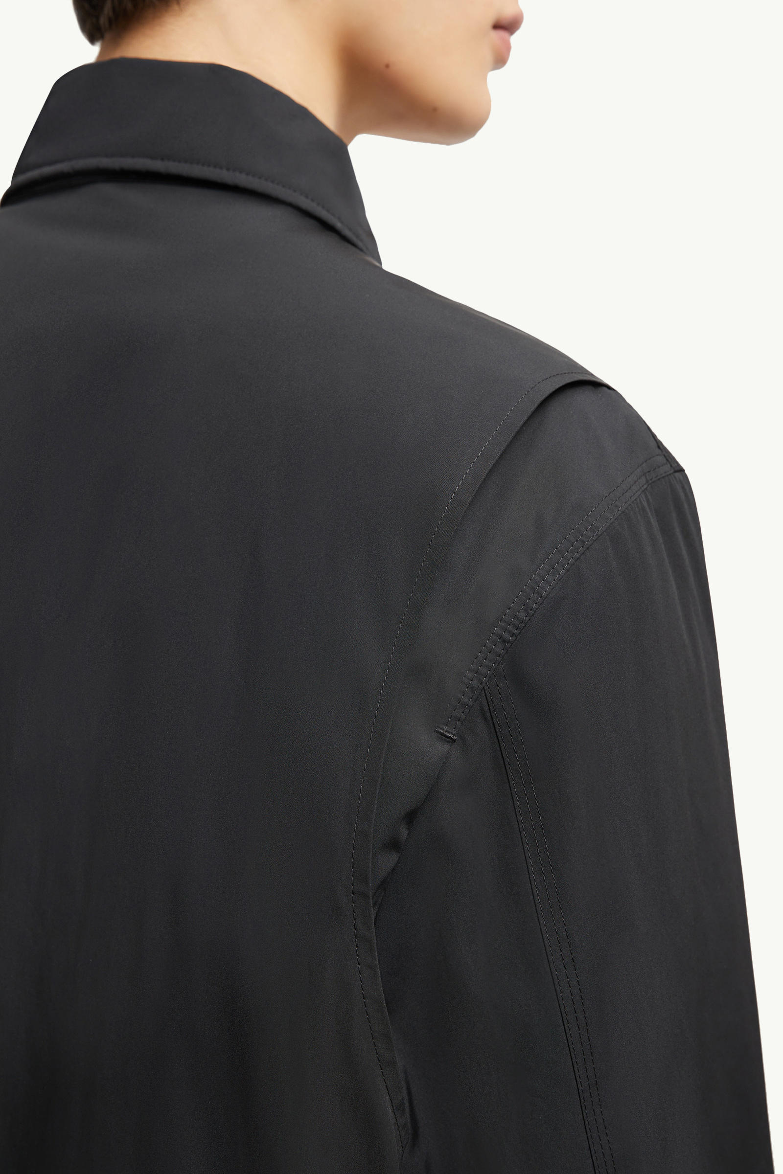 Cidone Reversible Down Shirt Jacket Men Black Moncler 6