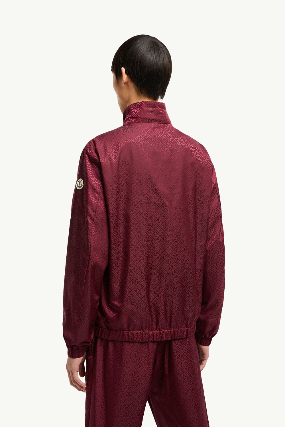 Vanoise Monogramm Jacquard Windjacke Herren Burgunderrot Moncler 4