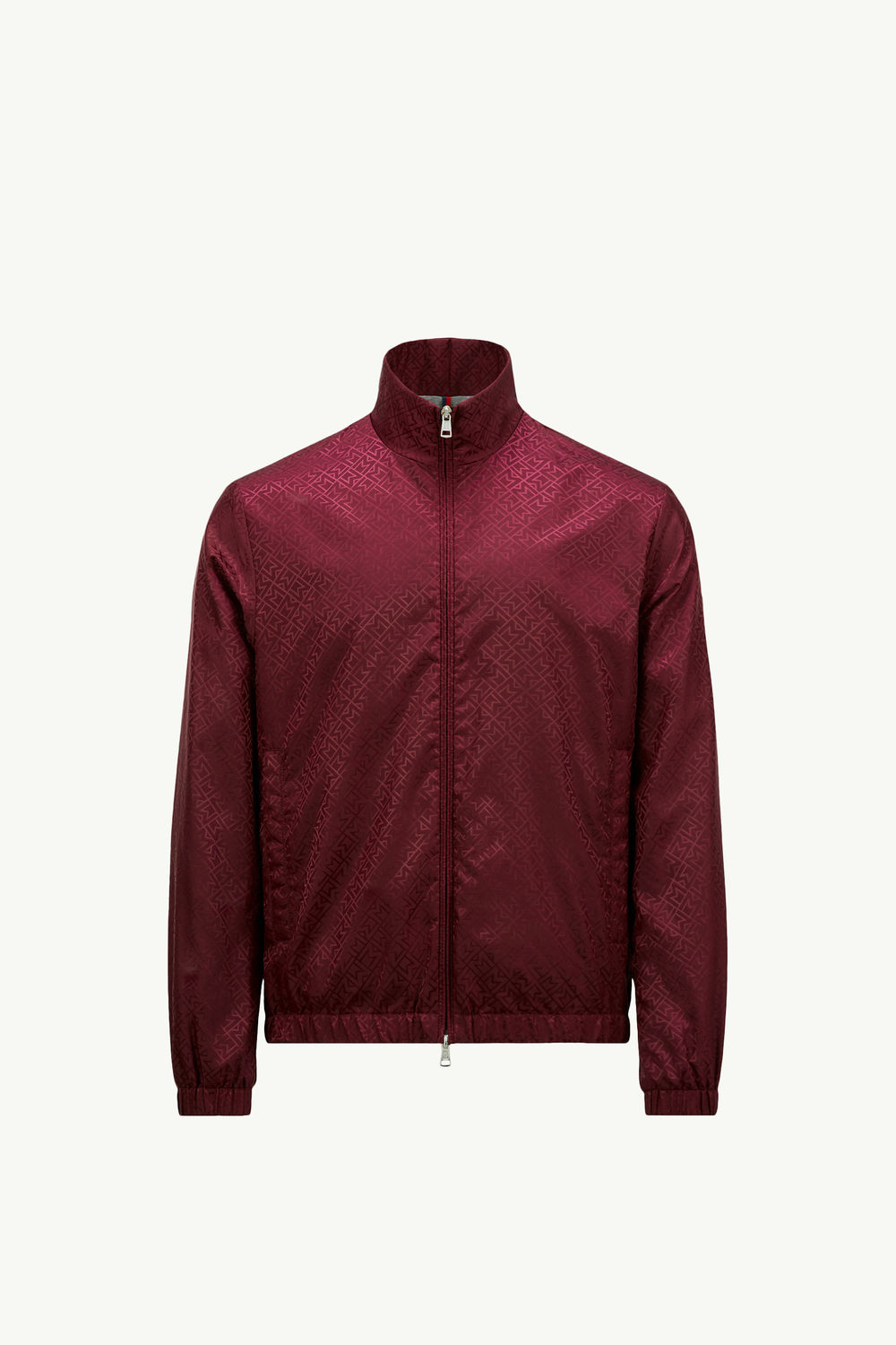 Vanoise Monogramm Jacquard Windjacke Herren Burgunderrot Moncler 2