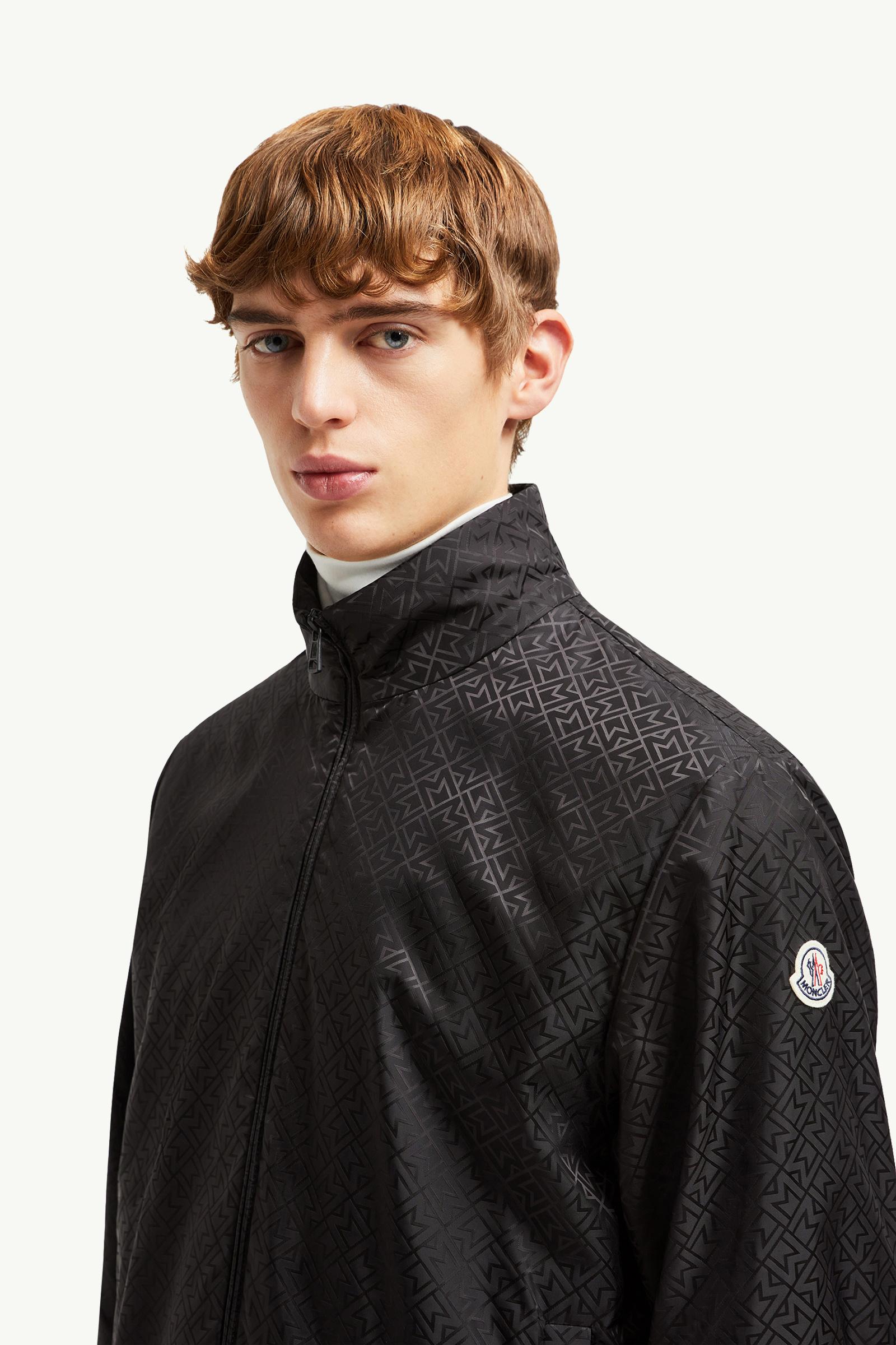 Vanoise Monogram Jacquard Windbreaker Men Black Moncler 1