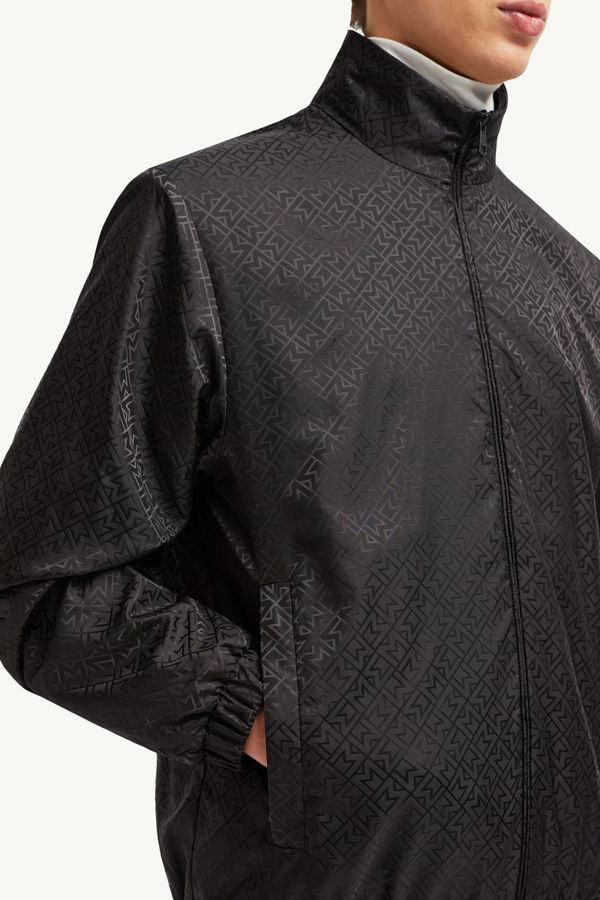 Vanoise Monogram Jacquard Windbreaker Men Black Moncler 5