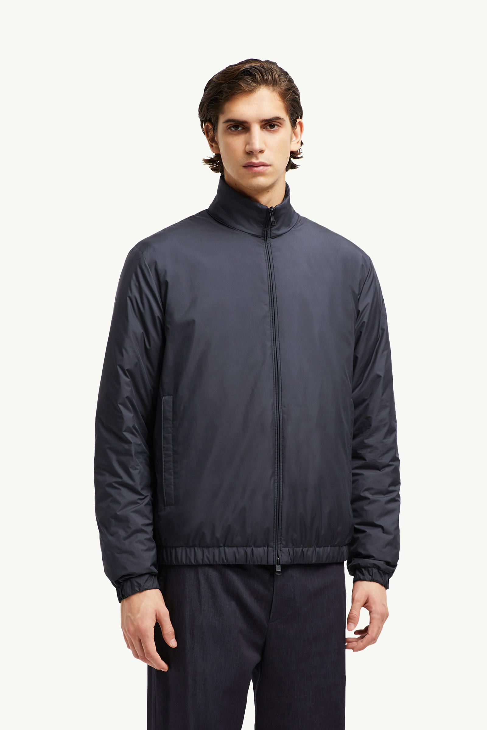 Berre Short Down Jacket Men Dark Blue Moncler 3