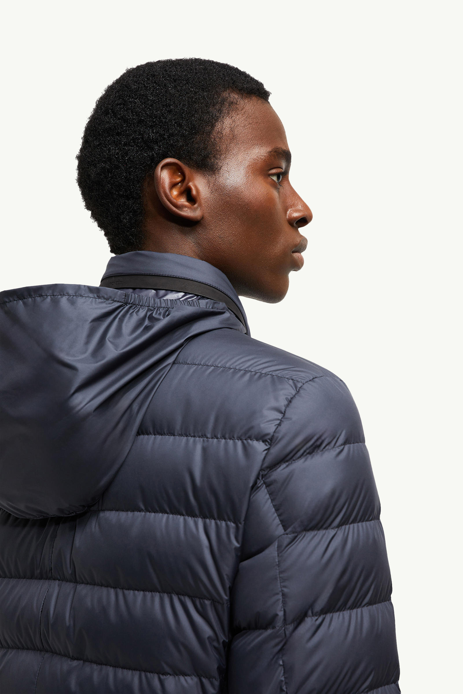 Carrelet男士皮革饰边羽绒外套 男士 海军蓝色 Moncler 9