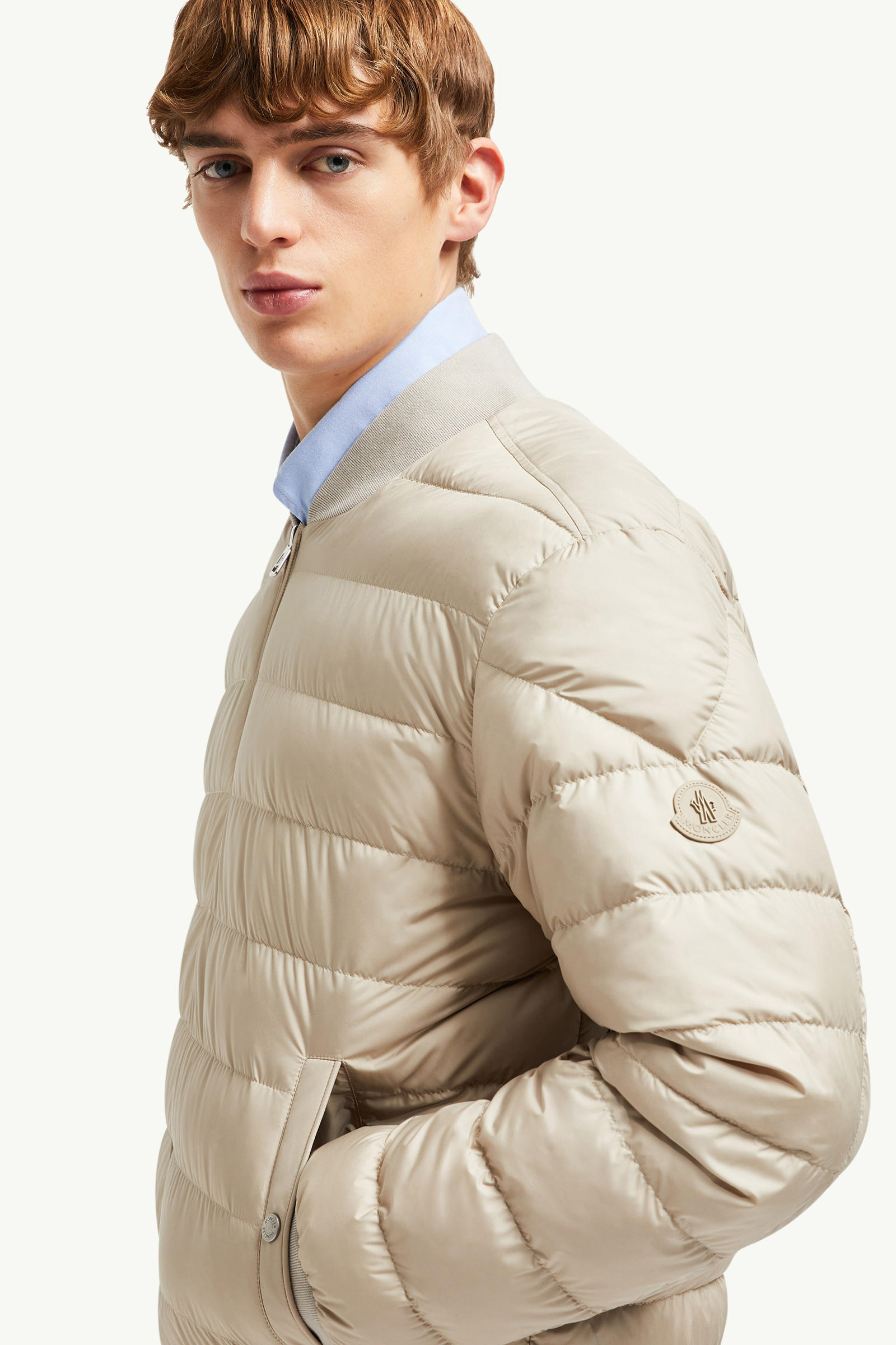 Villerest双面羊绒混纺羽绒飞行员夹克外套  男士 海军蓝色 Moncler 6