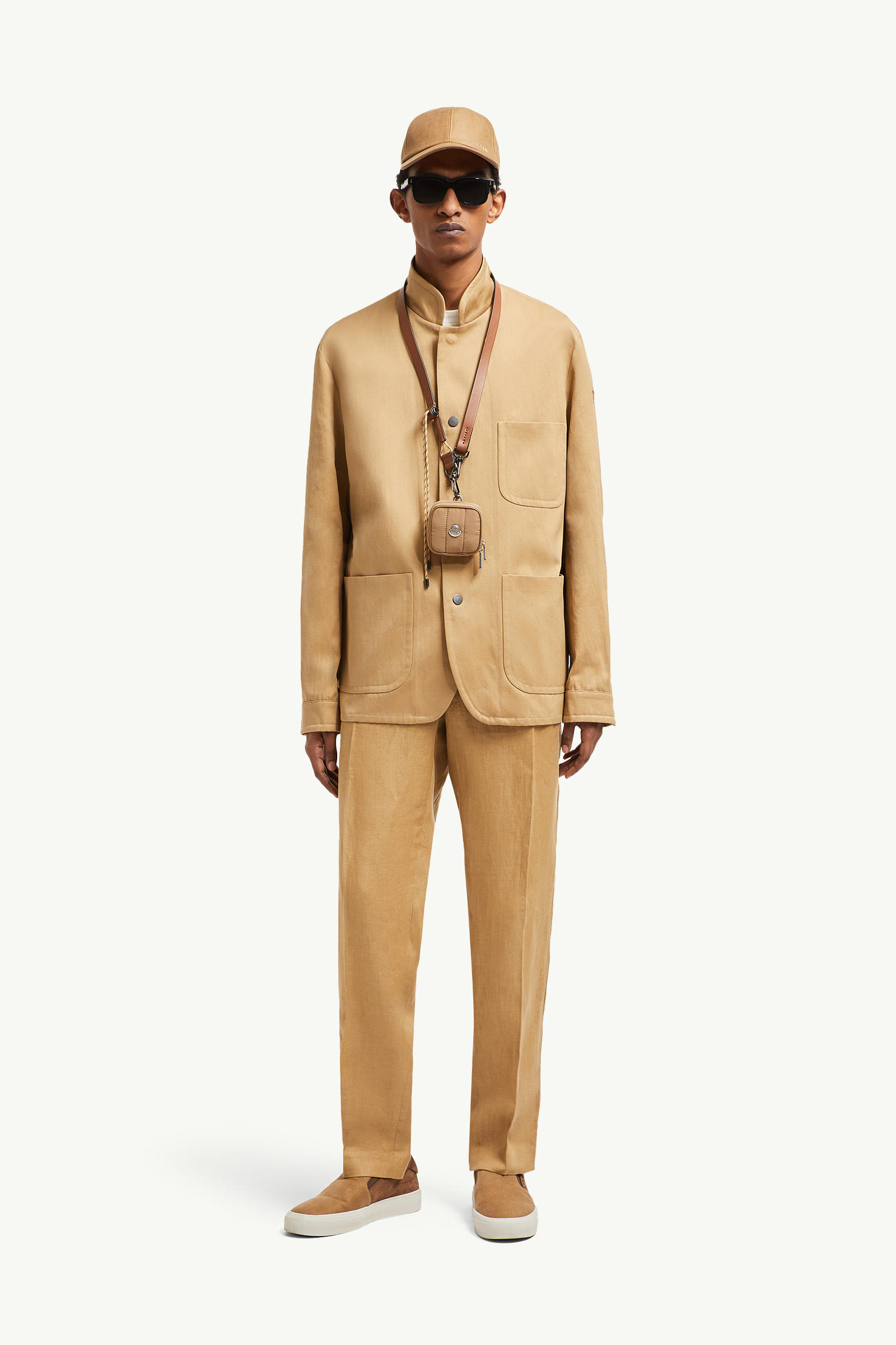 Surchemise Jouere en coton et lin Beige Moncler 0