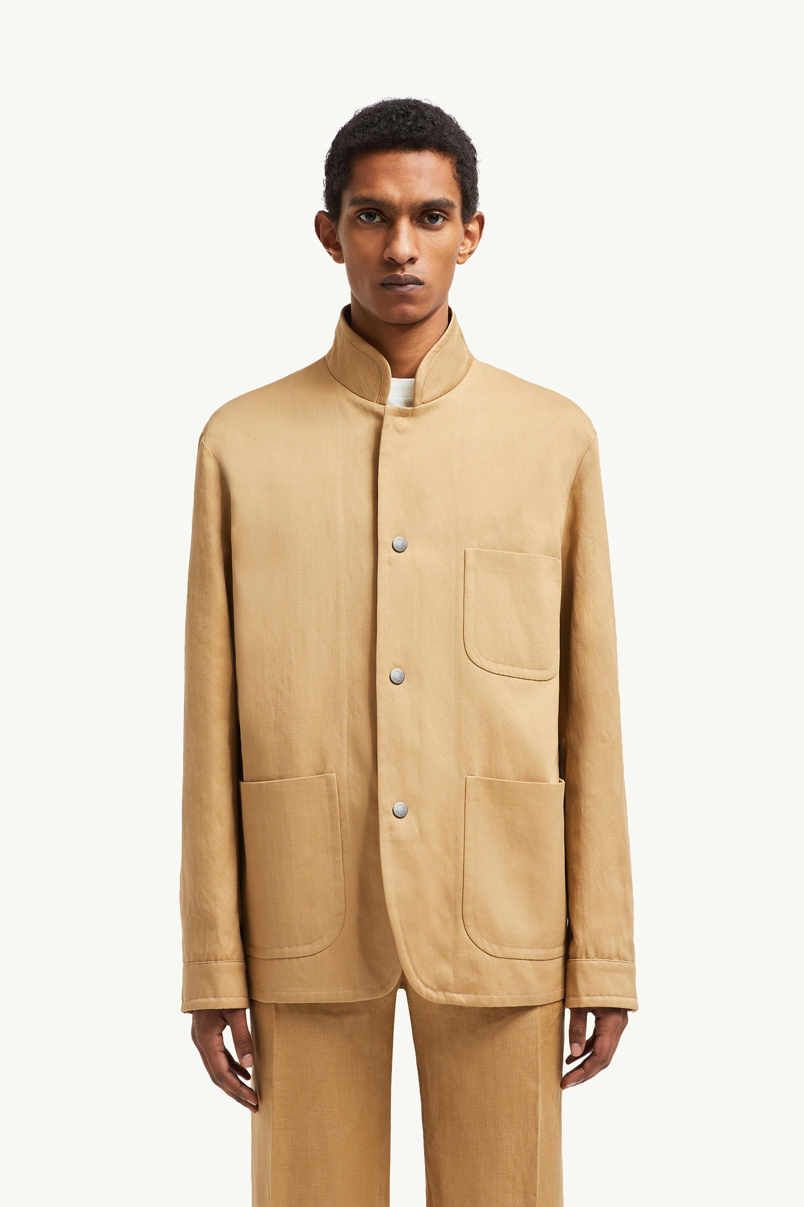 Surchemise Jouere en coton et lin Beige Moncler 3