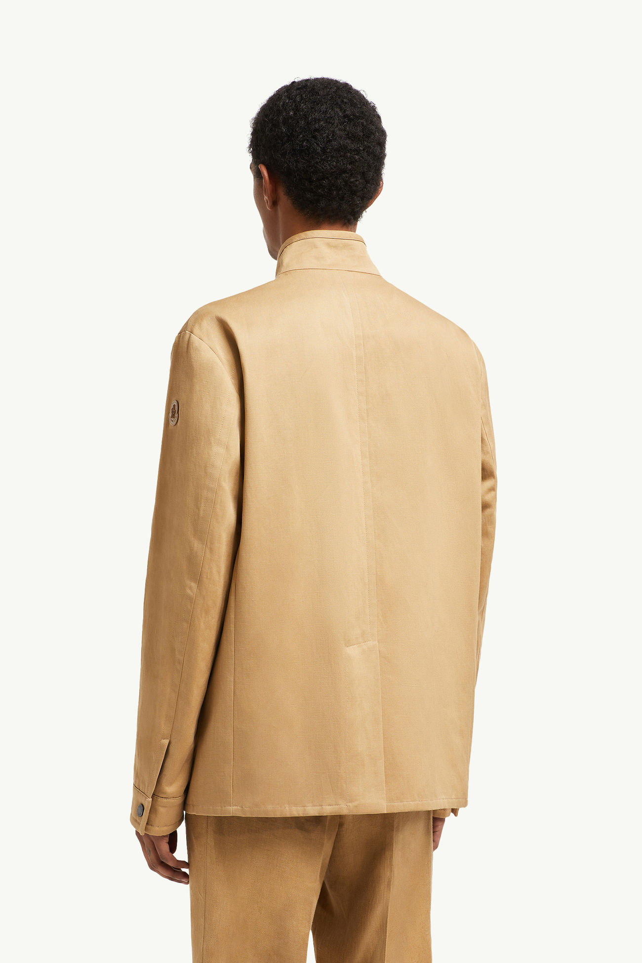 Jouere Cotton & Linen Shirt Jacket Beige Moncler 4