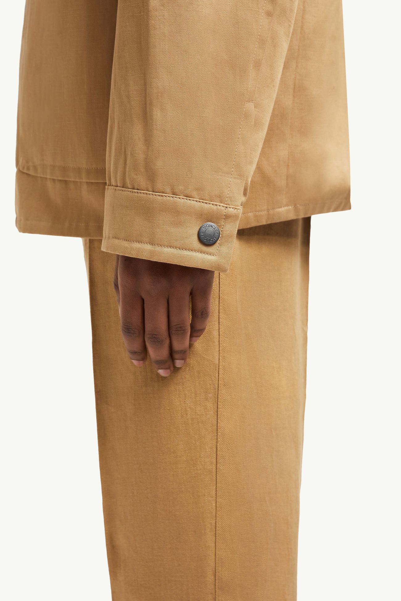 Jouere Cotton & Linen Shirt Jacket Beige Moncler 5