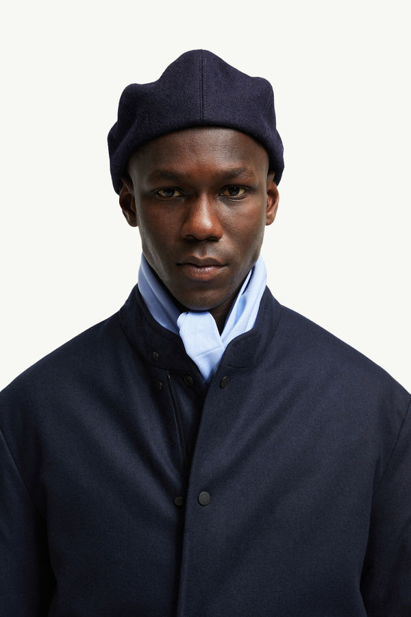 Bane Reversible Cashmere Short Down Jacket Men Navy Blue Moncler 1