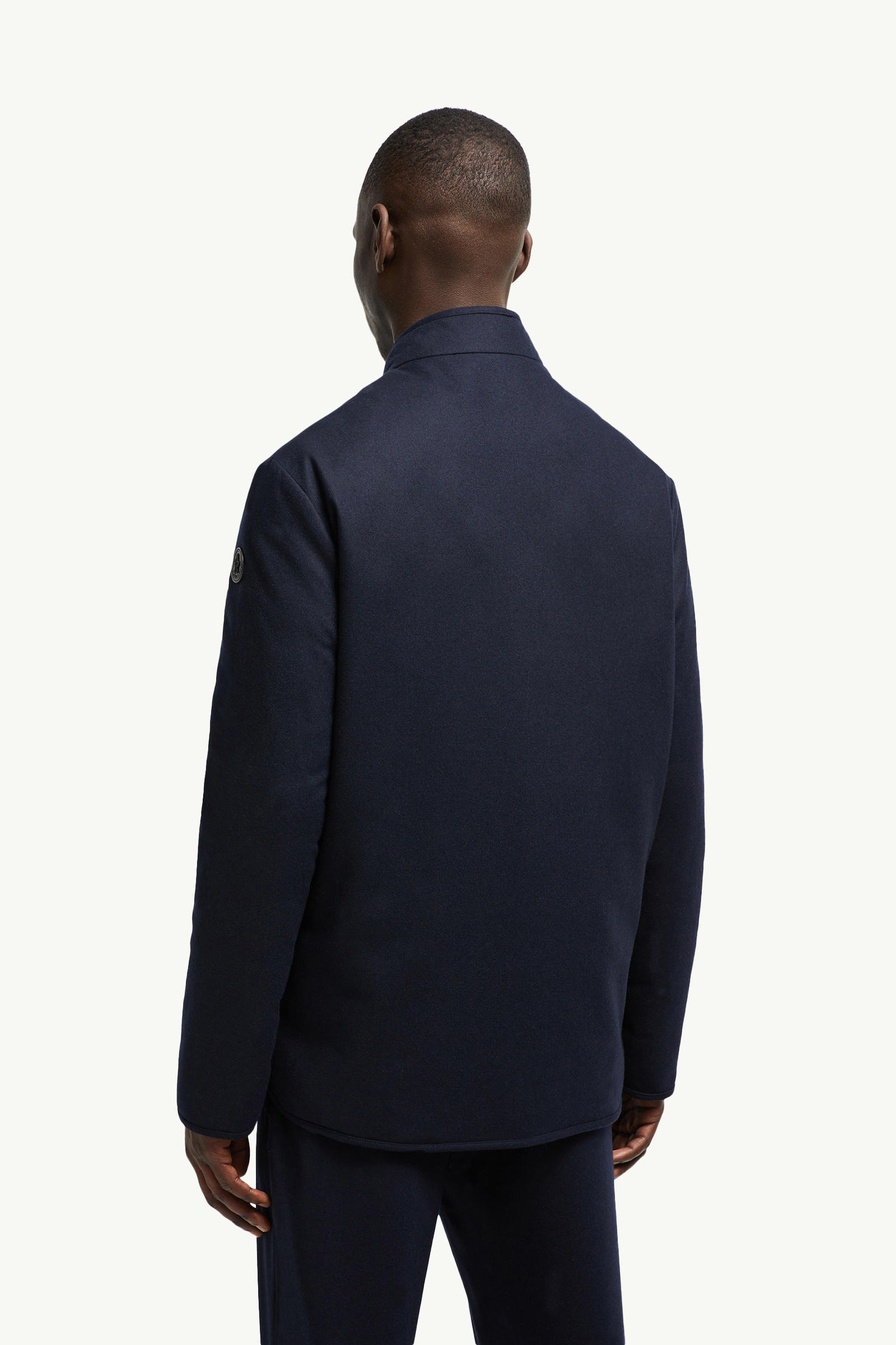 Doudoune courte réversible Bane en cachemire Hommes Bleu marine Moncler 4