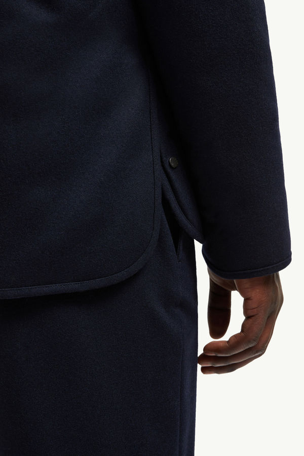 Bane Reversible Cashmere Short Down Jacket Men Navy Blue Moncler 6