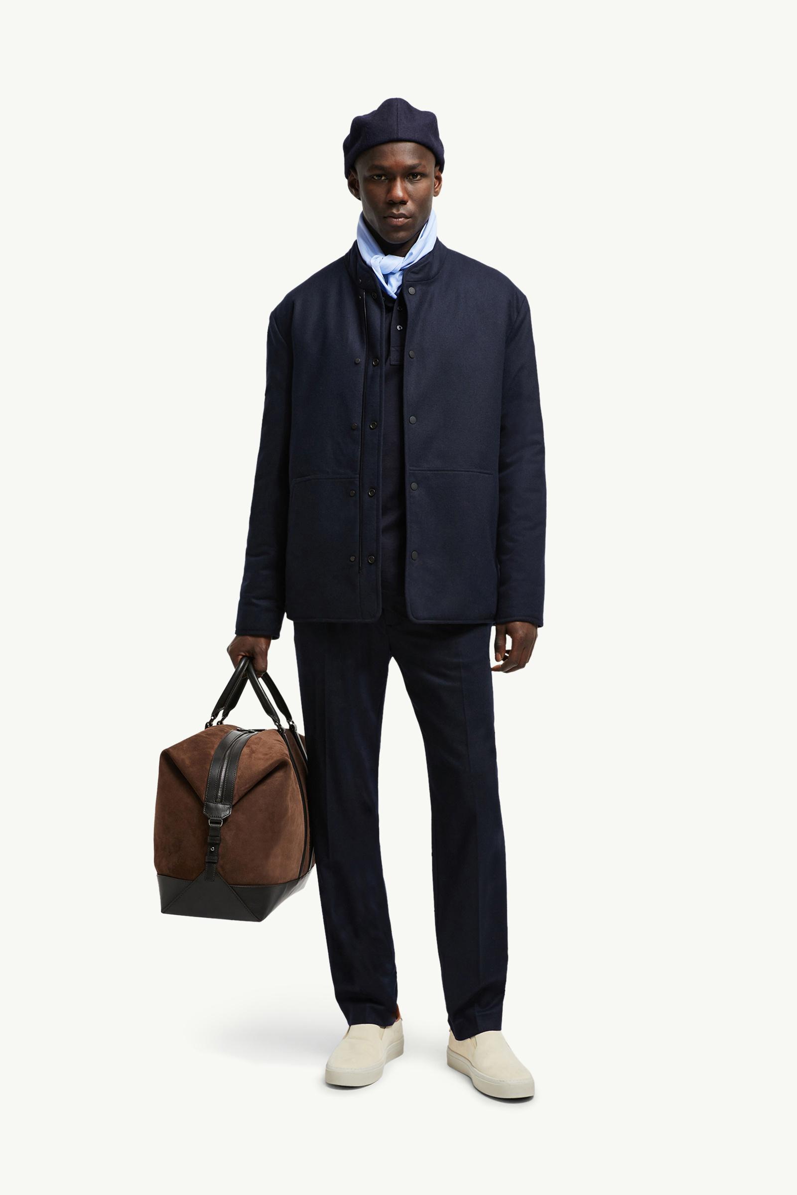 【MONCLER 】　ブルゾン　BENJ サイズ１ Navy Blue Bane Reversible Cashmere Short Down Jacket - Short Down