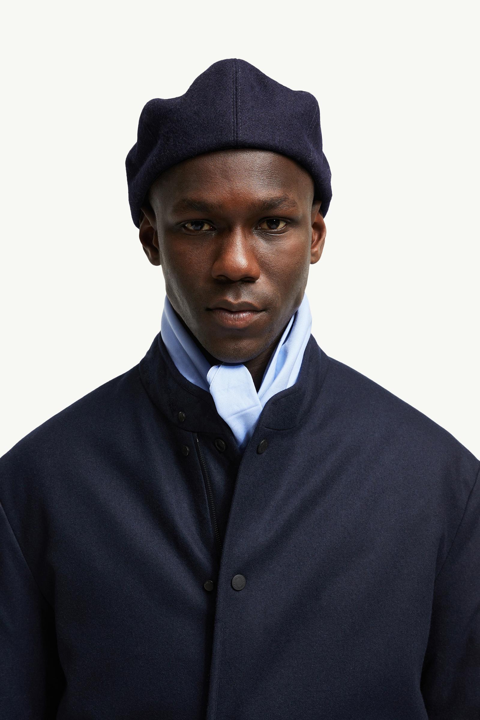 Bane Reversible Cashmere Short Down Jacket Men Navy Blue Moncler 1