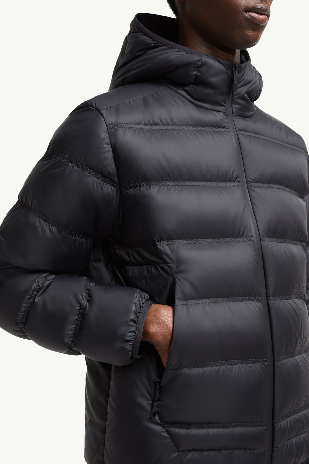 Gardy Hooded Short Down Jacket Men Black Moncler 5