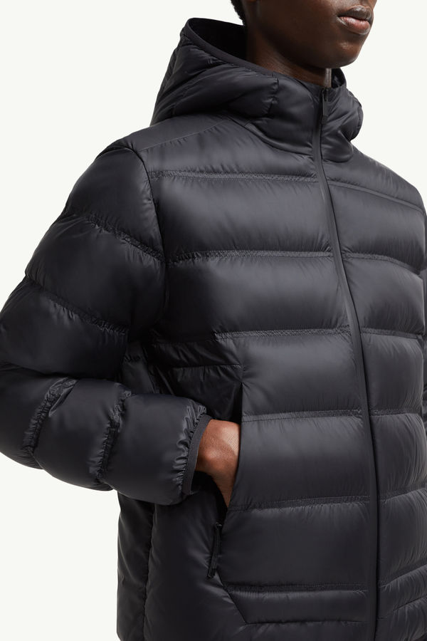 Gardy Hooded Short Down Jacket Men Black Moncler 5