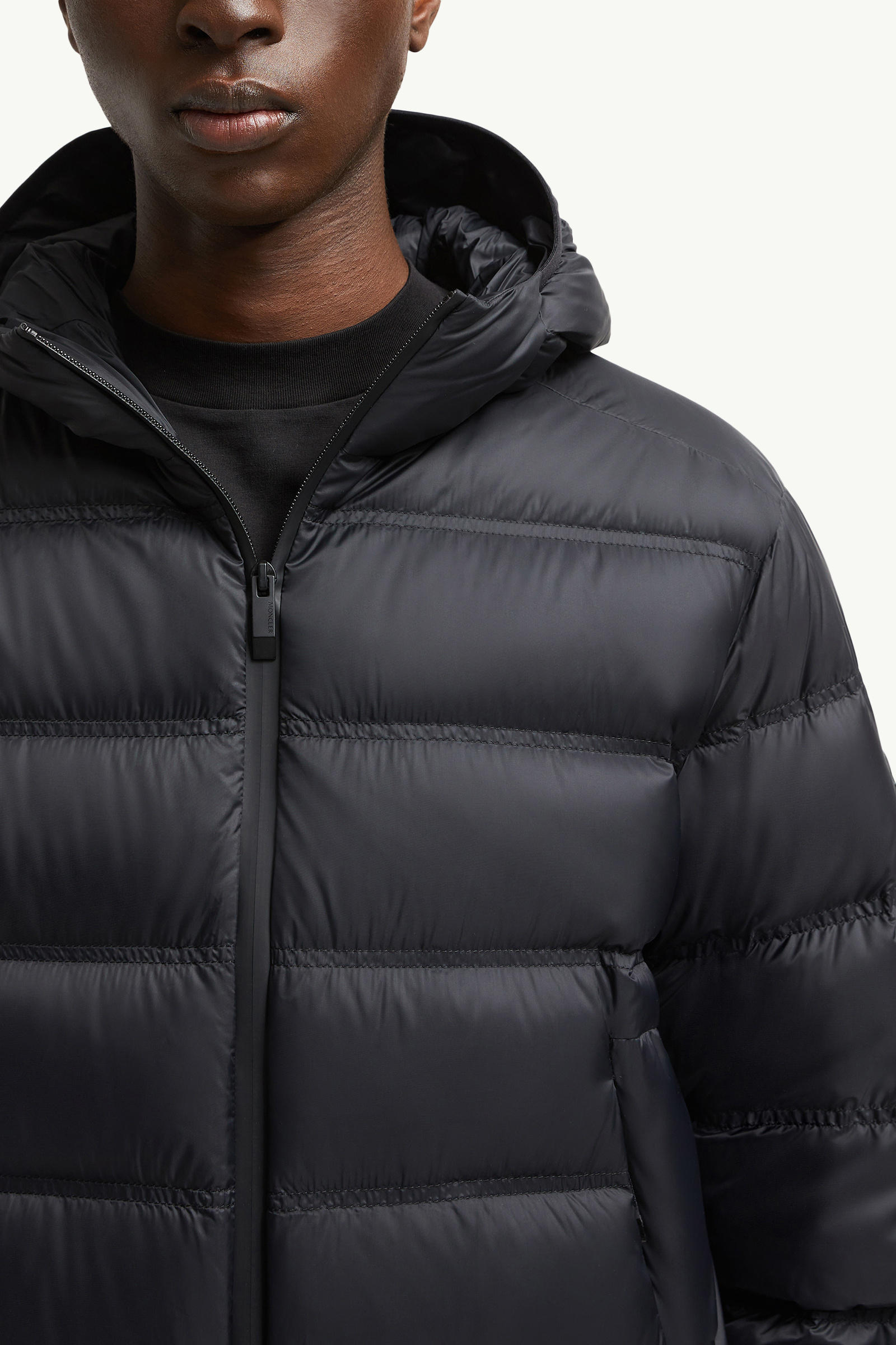 Gardy Hooded Short Down Jacket Men Black Moncler 6