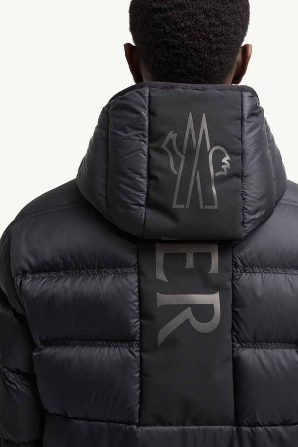 Gardy Hooded Short Down Jacket Men Black Moncler 7