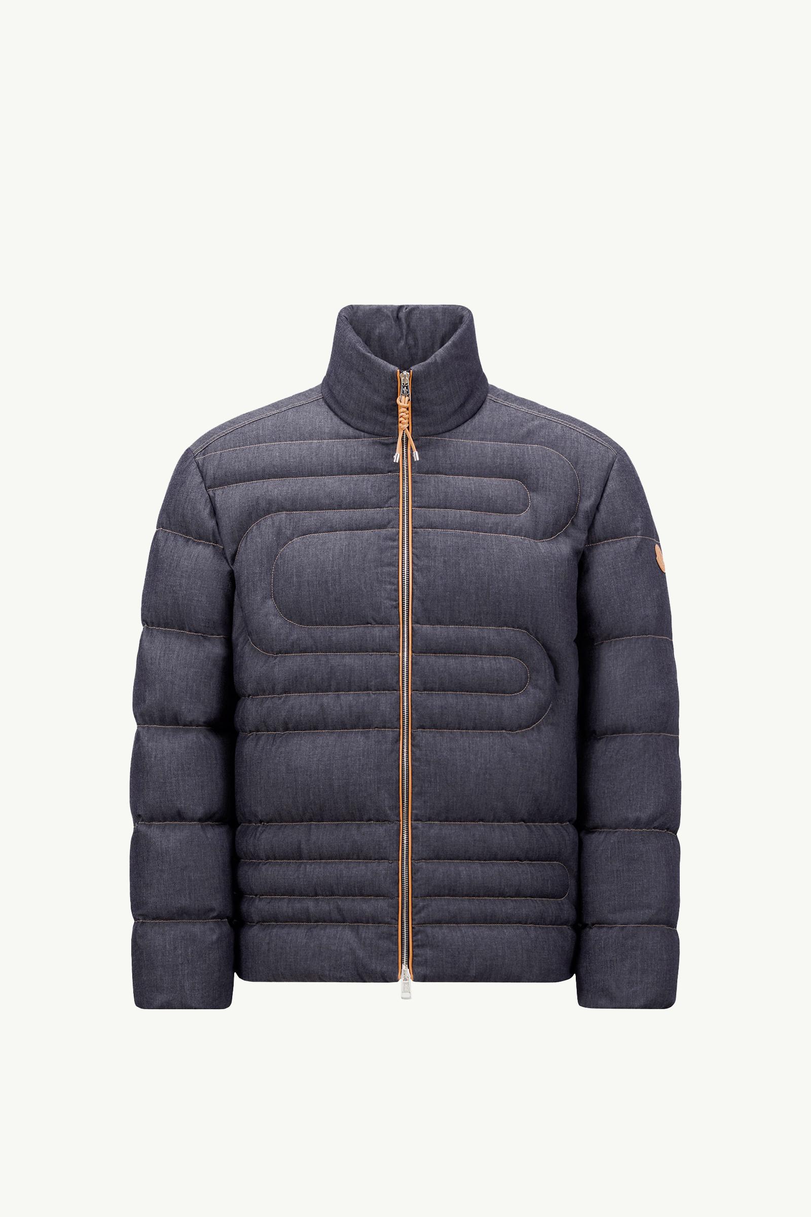 Xiaohai蛇紋絎縫牛仔布短身羽絨外套_findInBoutique_image