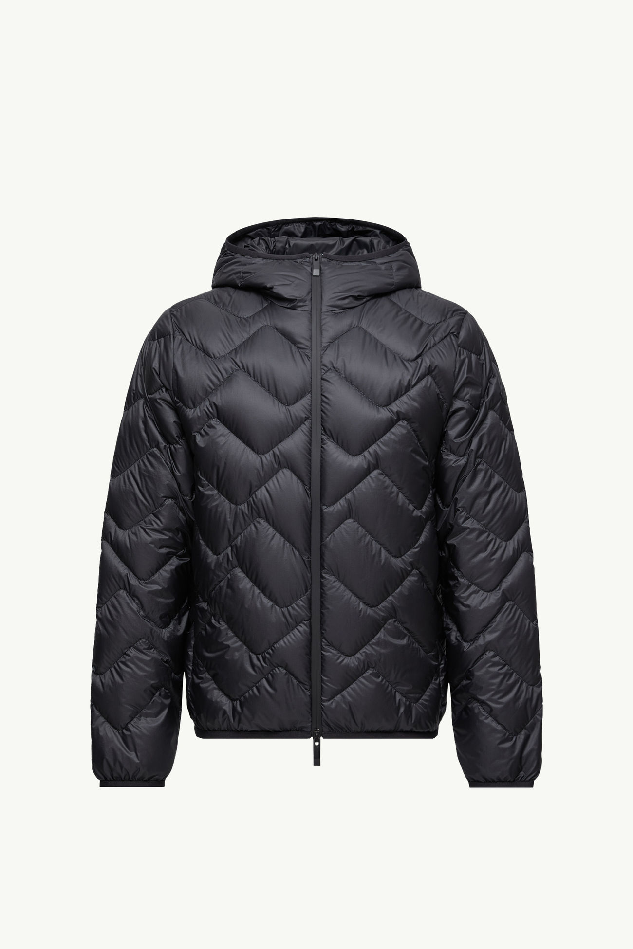 Plumífero corto acolchado con motivo de olas Bimont Hombre Negro Moncler 2