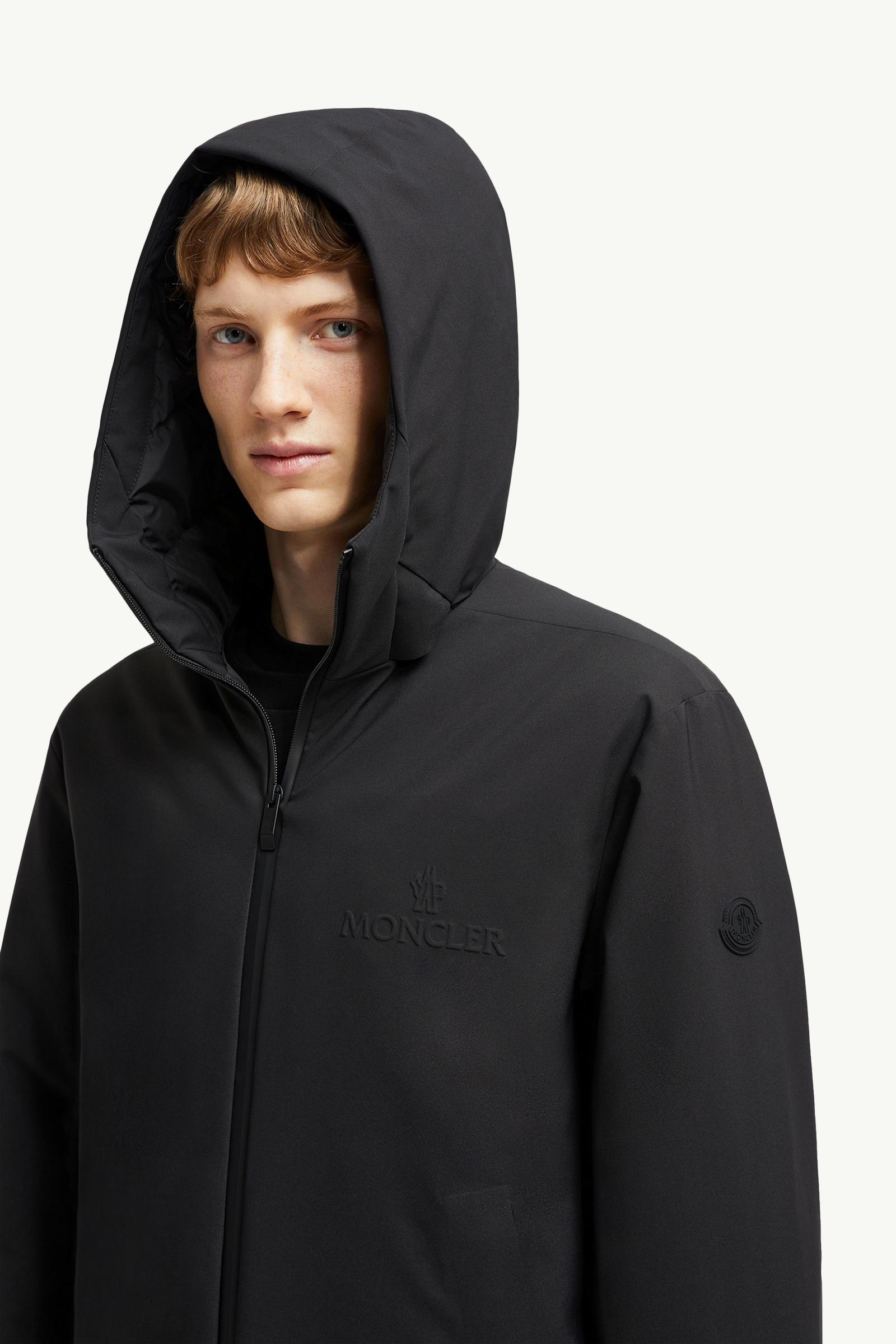 Dard Hooded Down Parka Coat Men Black Moncler 1