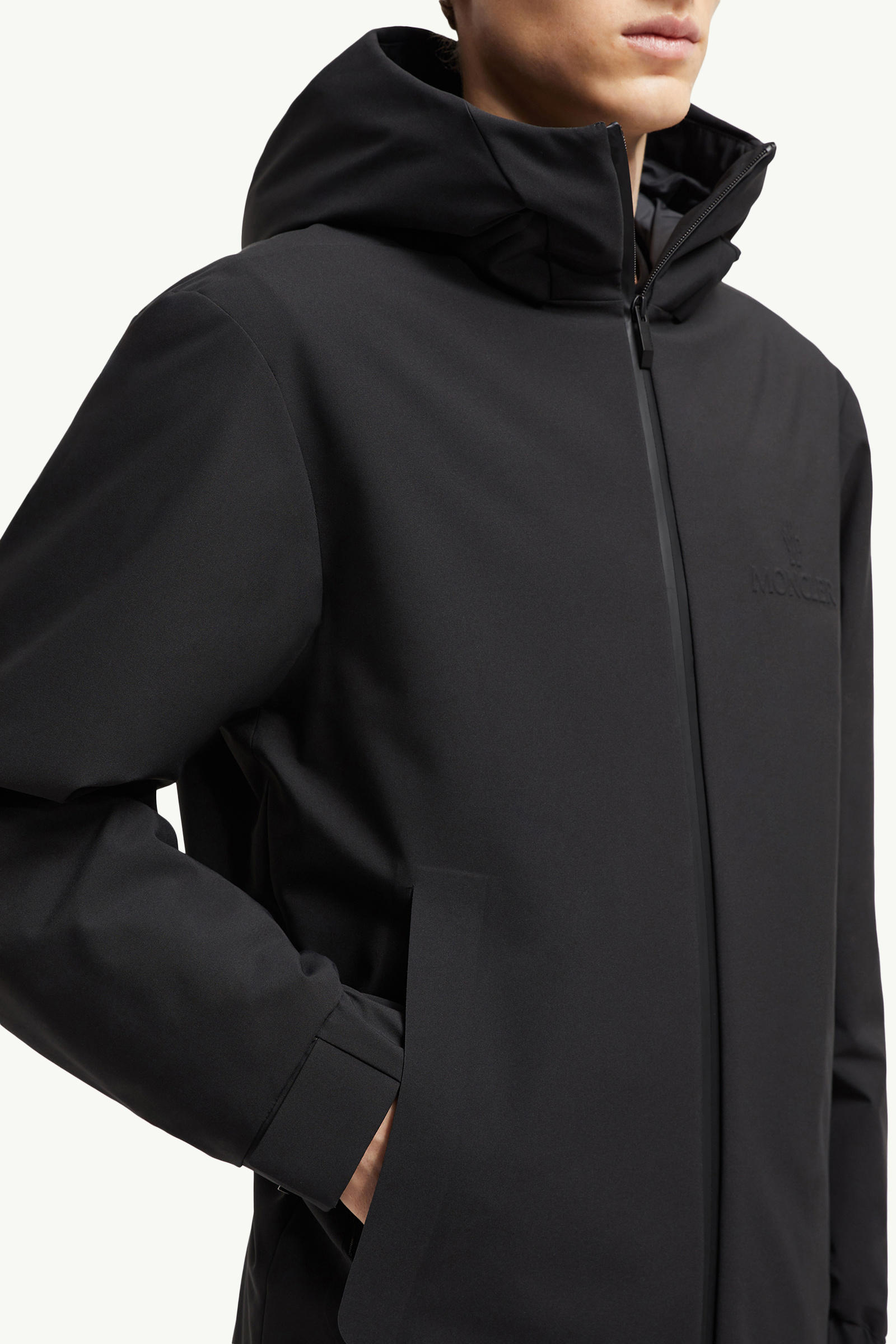 Dard Hooded Down Parka Coat Men Black Moncler 5