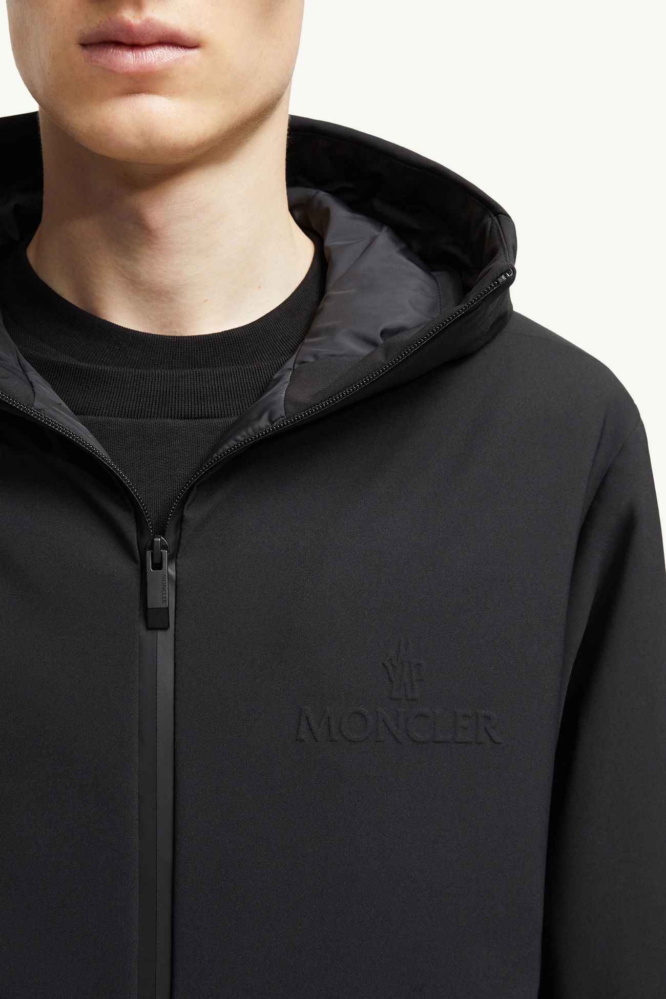 Dard連帽羽絨派克大衣 男士 黑色 Moncler 6
