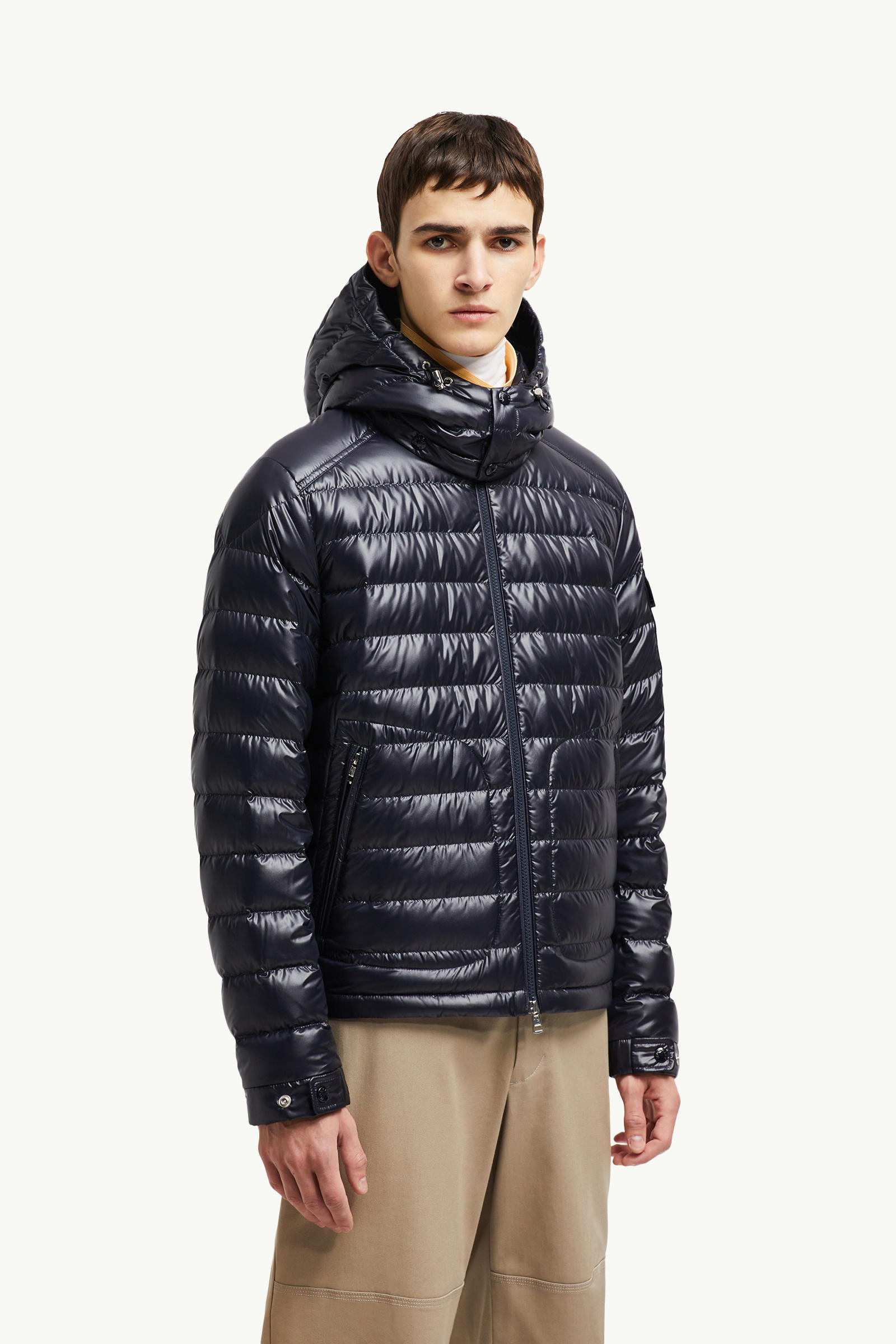 Lauros kurze Daunenjacke mit Kapuze Herren Nachtblau Moncler 3