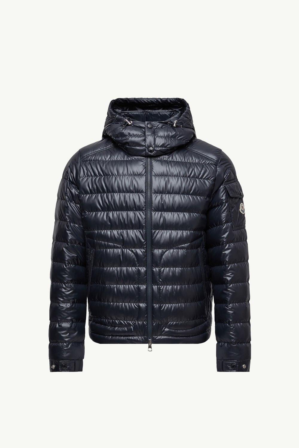 Lauros Hooded Short Down Jacket Men Night Blue Moncler 2