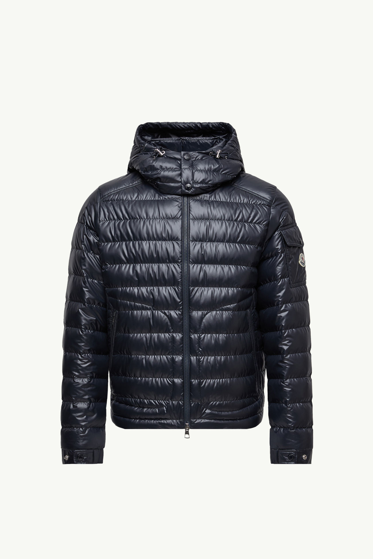 Lauros Hooded Short Down Jacket Men Night Blue Moncler 2