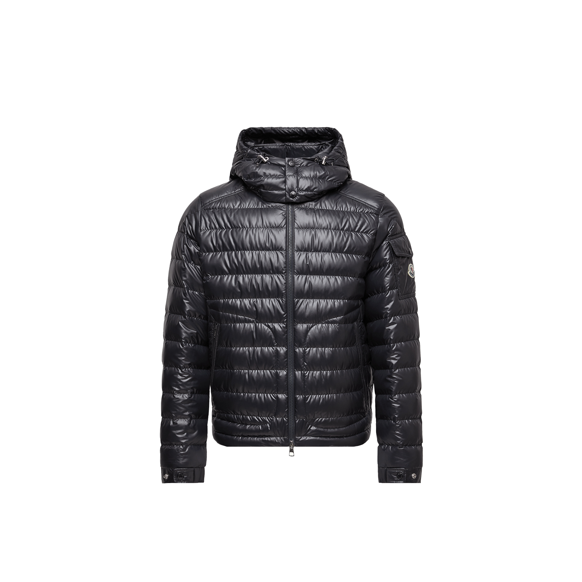 Moncler   Lauros Hooded Short Down Jacket for Men in Blue, Size: 34