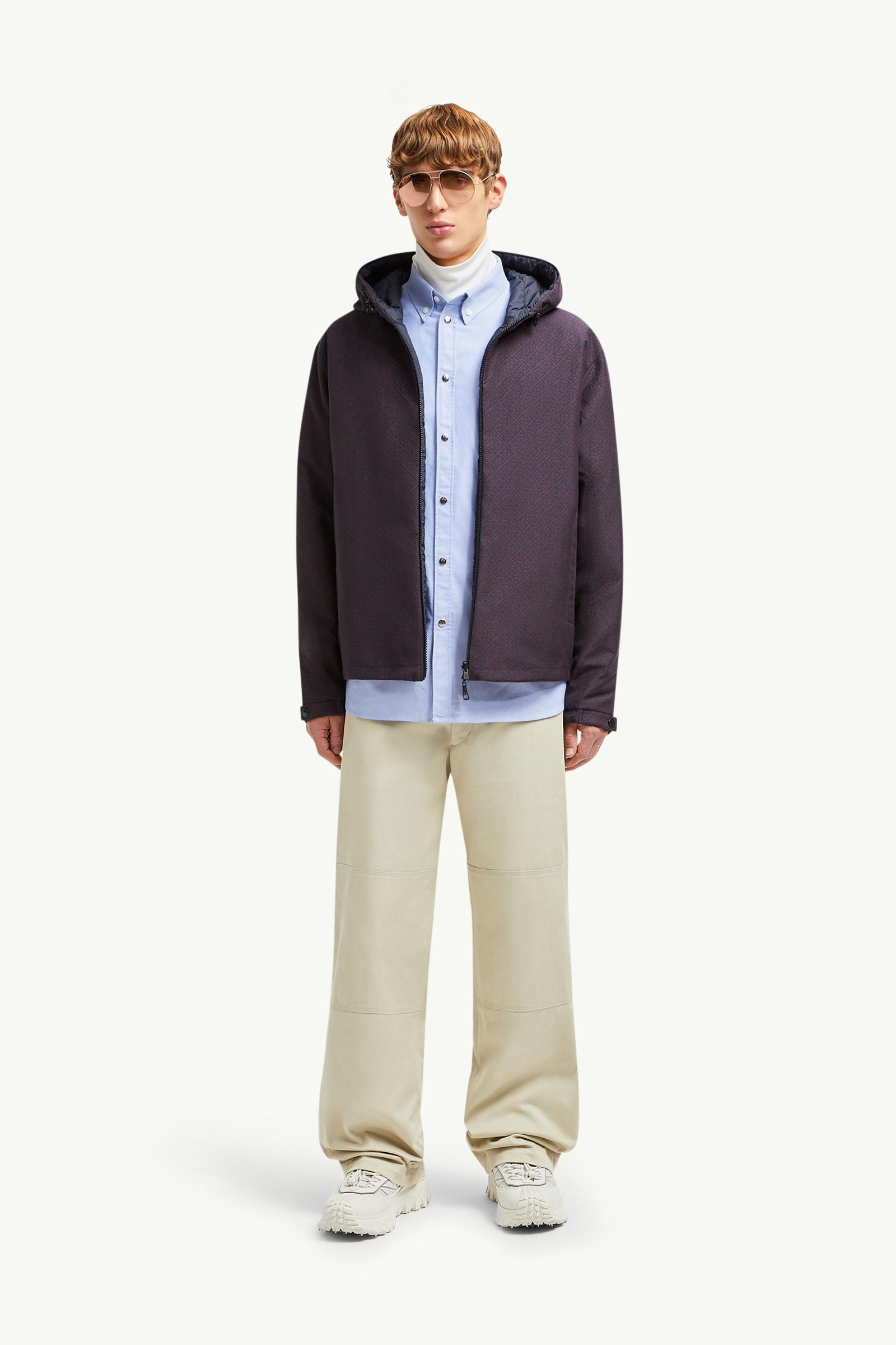 MONCLER バーガンディ ダウンジャケット Burgundy Lyco Short Down Jacket - Short Down Jackets for Men