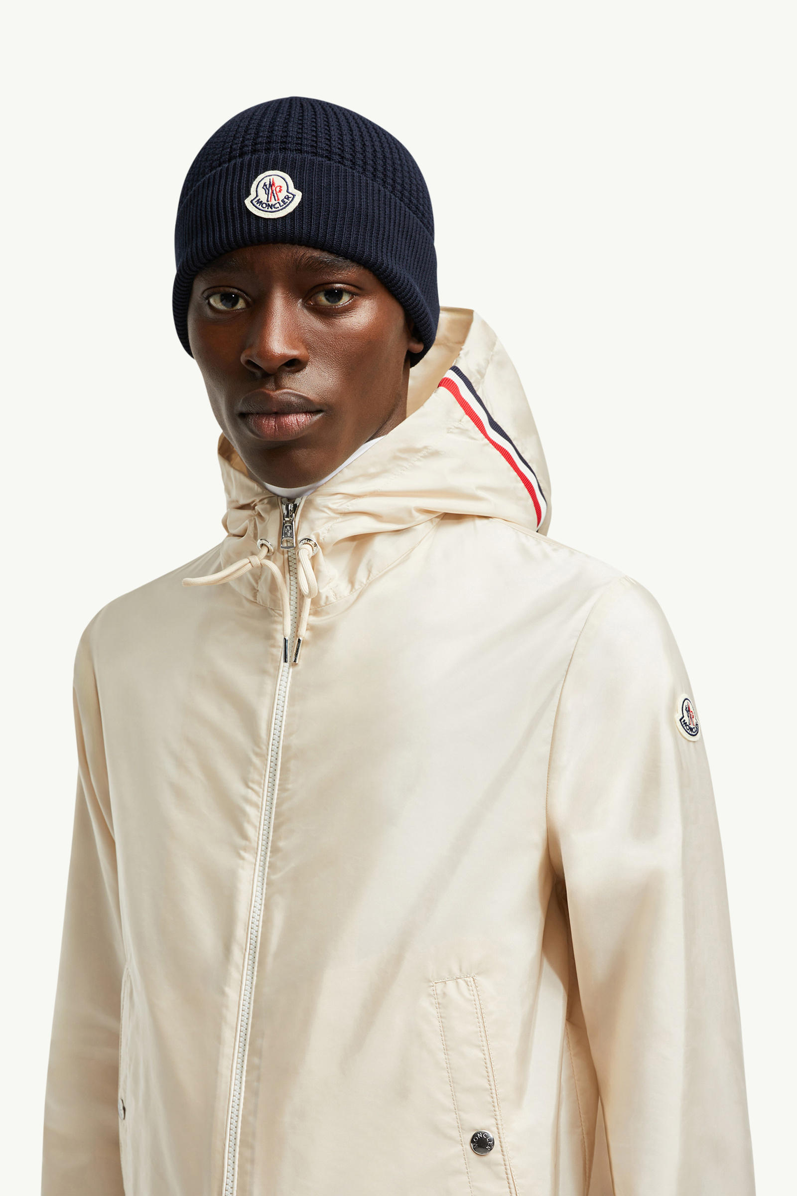 Grimpeurs Hooded Windbreaker Men Light Beige Moncler 1