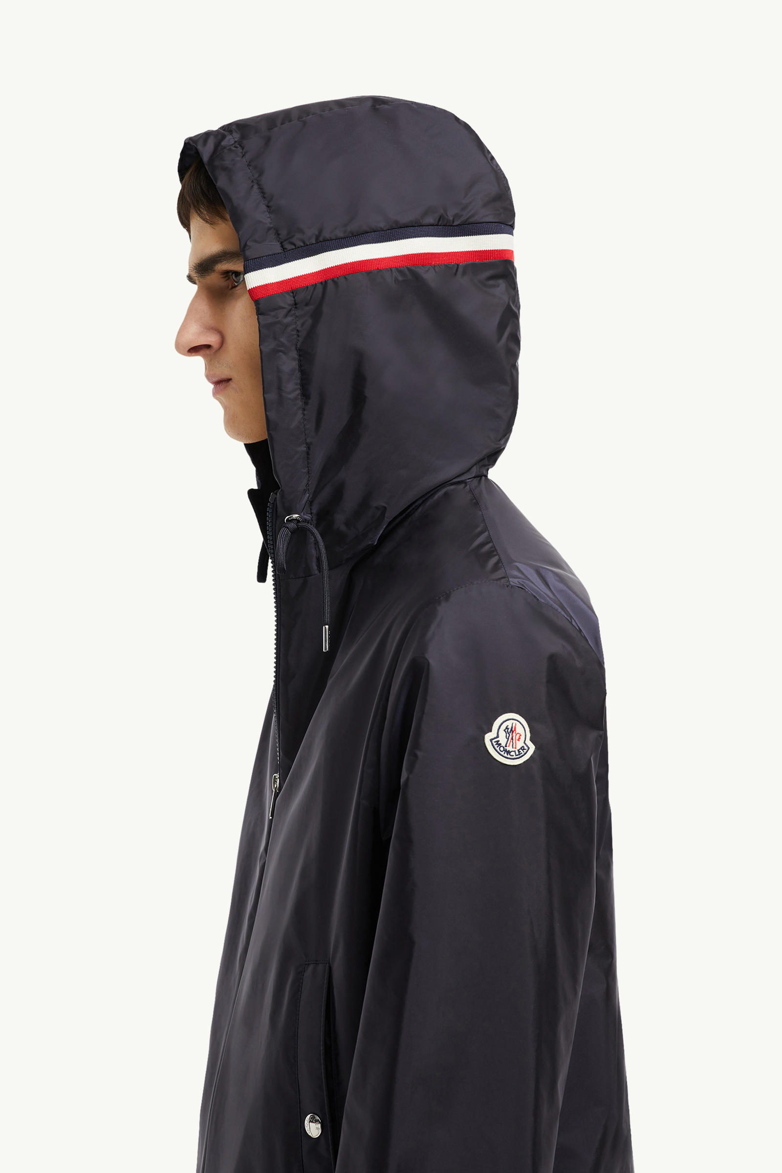 Grimpeurs Hooded Windbreaker Men Navy Blue Moncler 1